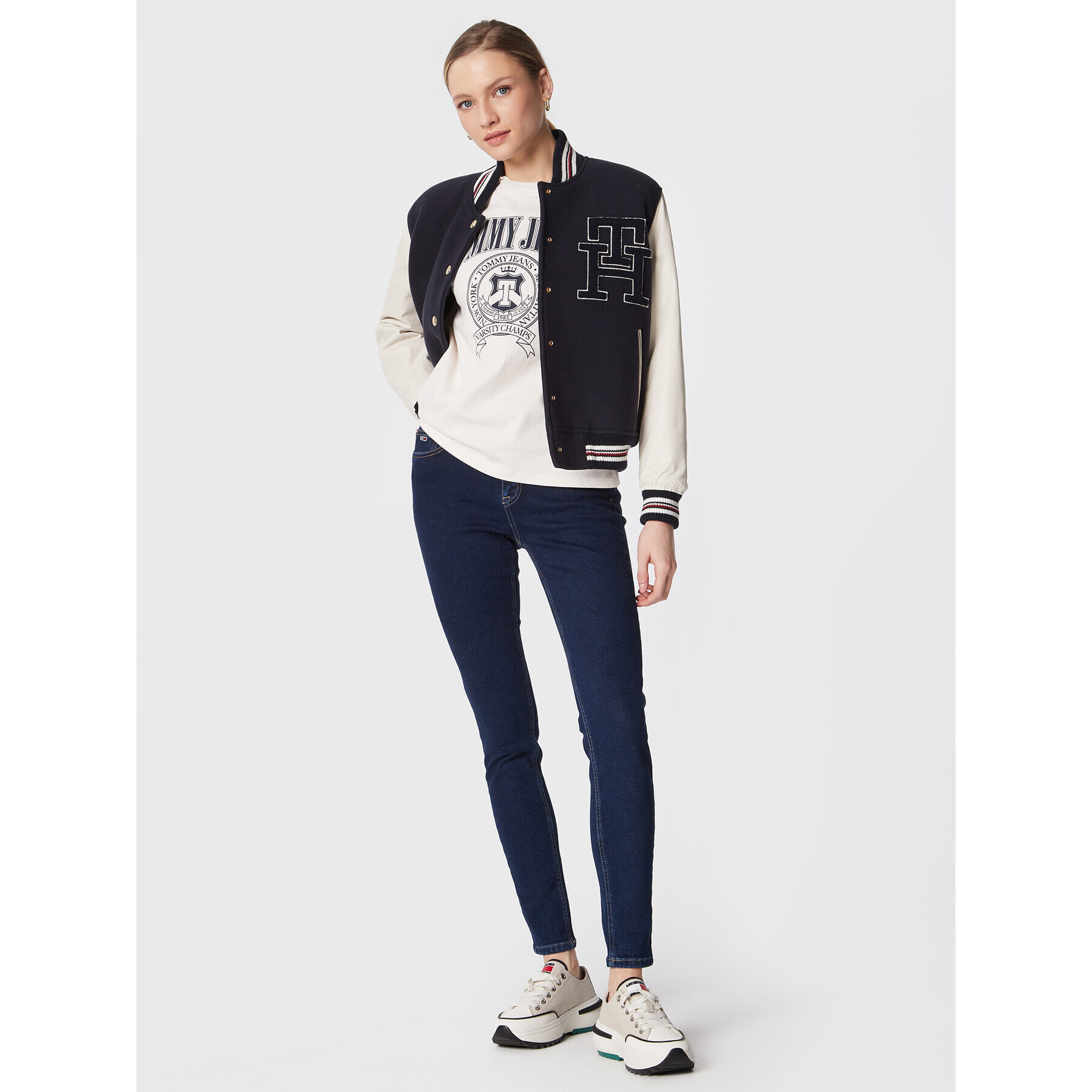 Tommy Jeans Дънки Nora DW0DW14825 Тъмносин Skinny Fit - Pepit.bg