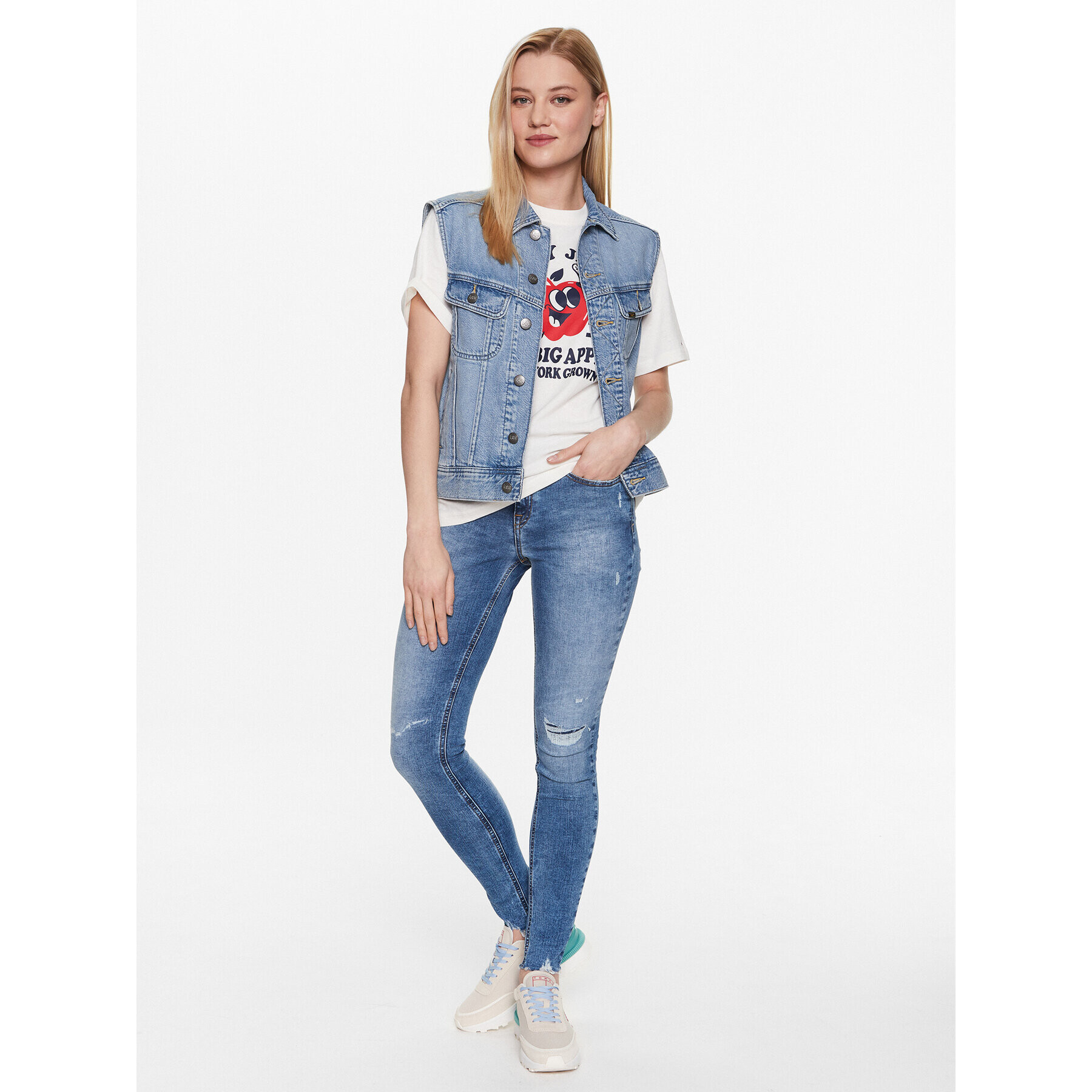 Tommy Jeans Дънки Nora DW0DW15498 Тъмносин Skinny Fit - Pepit.bg