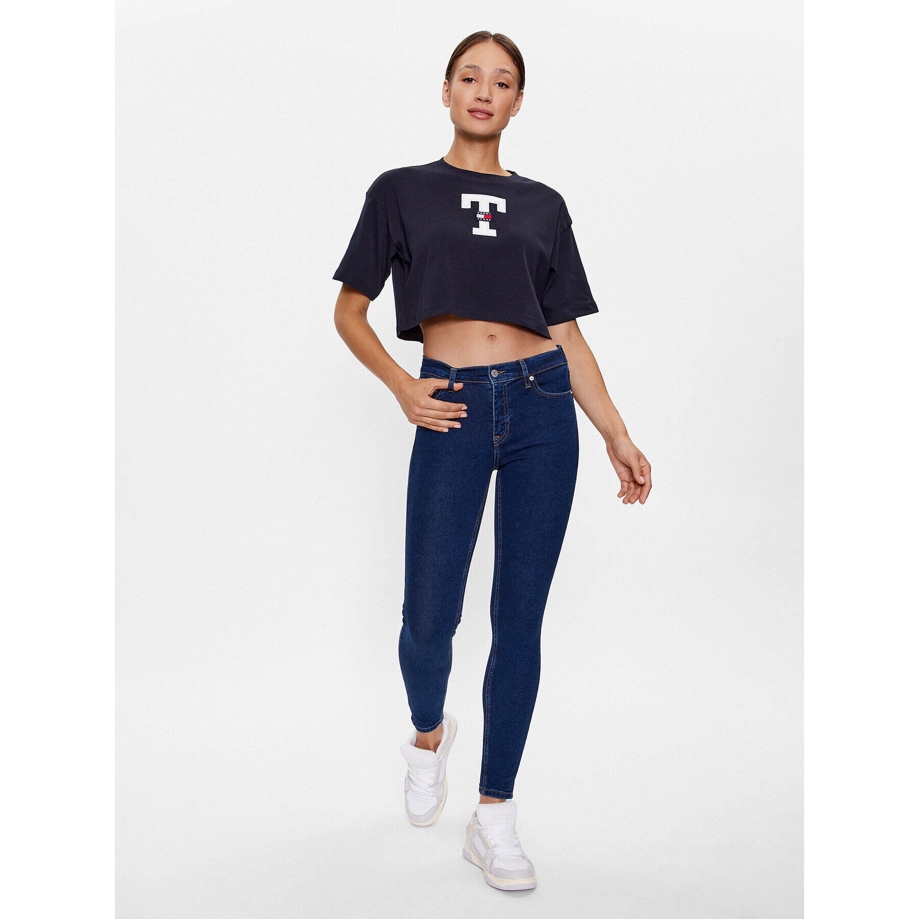 Tommy Jeans Дънки Nora DW0DW16008 Тъмносин Skinny Fit - Pepit.bg