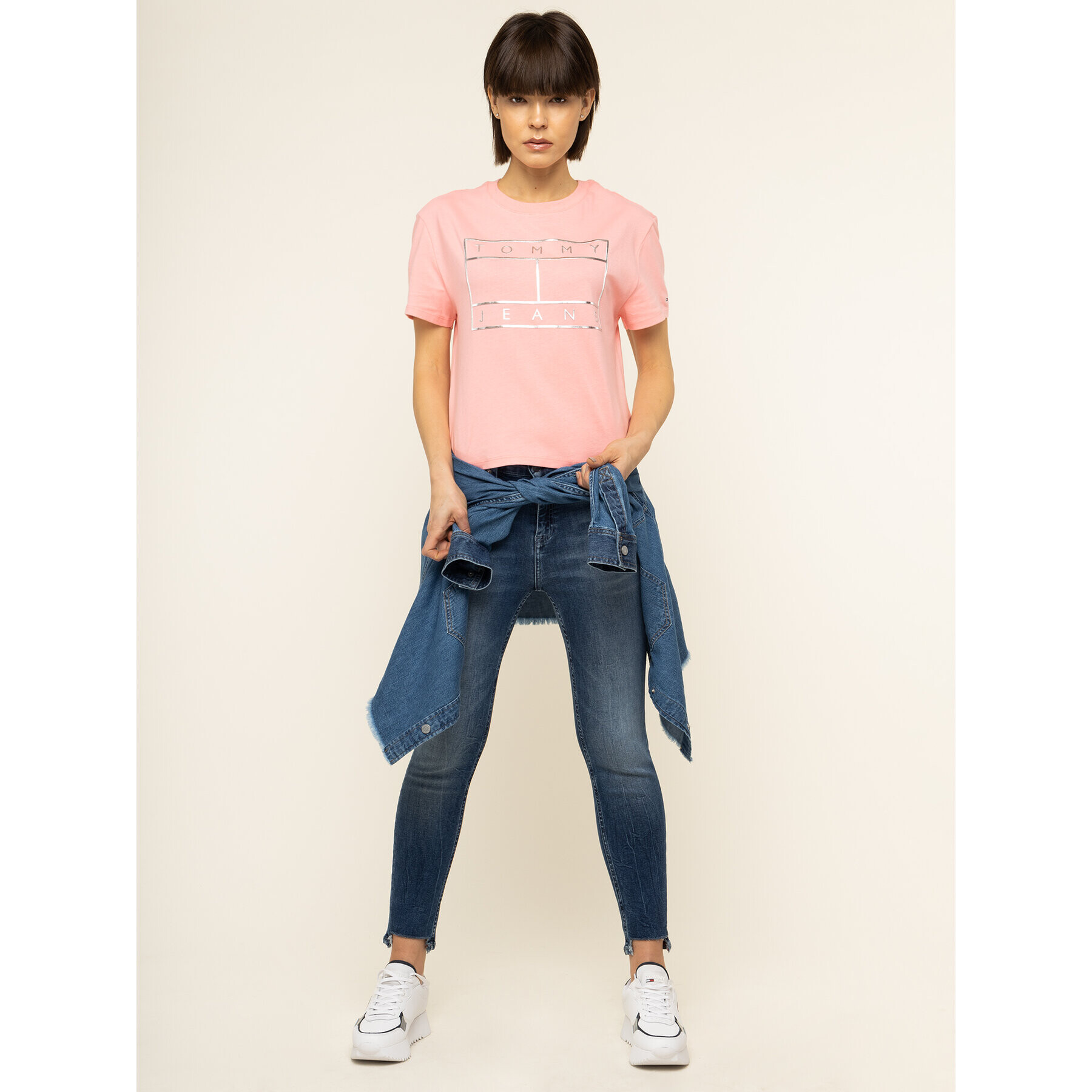 Tommy Jeans Дънки Nora Mid Rise Ankle DW0DW07500 Тъмносин Skinny Fit - Pepit.bg