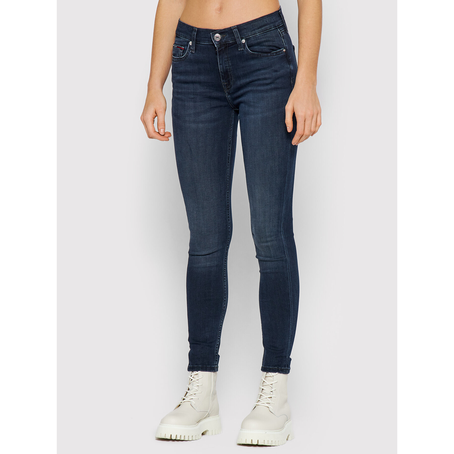 Tommy Jeans Дънки Nora Mid Rise DW0DW10867 Тъмносин Skinny Fit - Pepit.bg