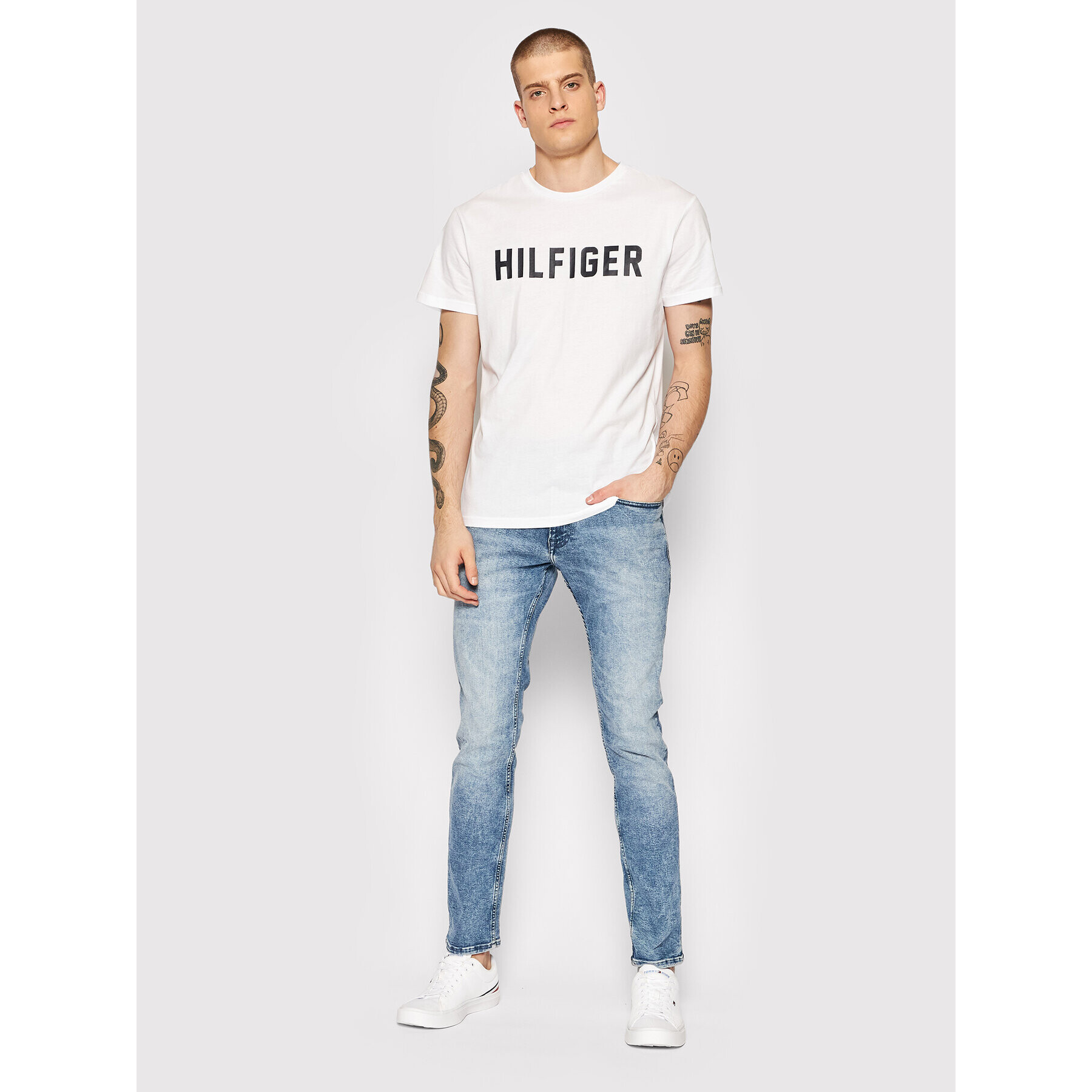 Tommy Jeans Дънки Scanton DM0DM11114 Син Slim Fit - Pepit.bg