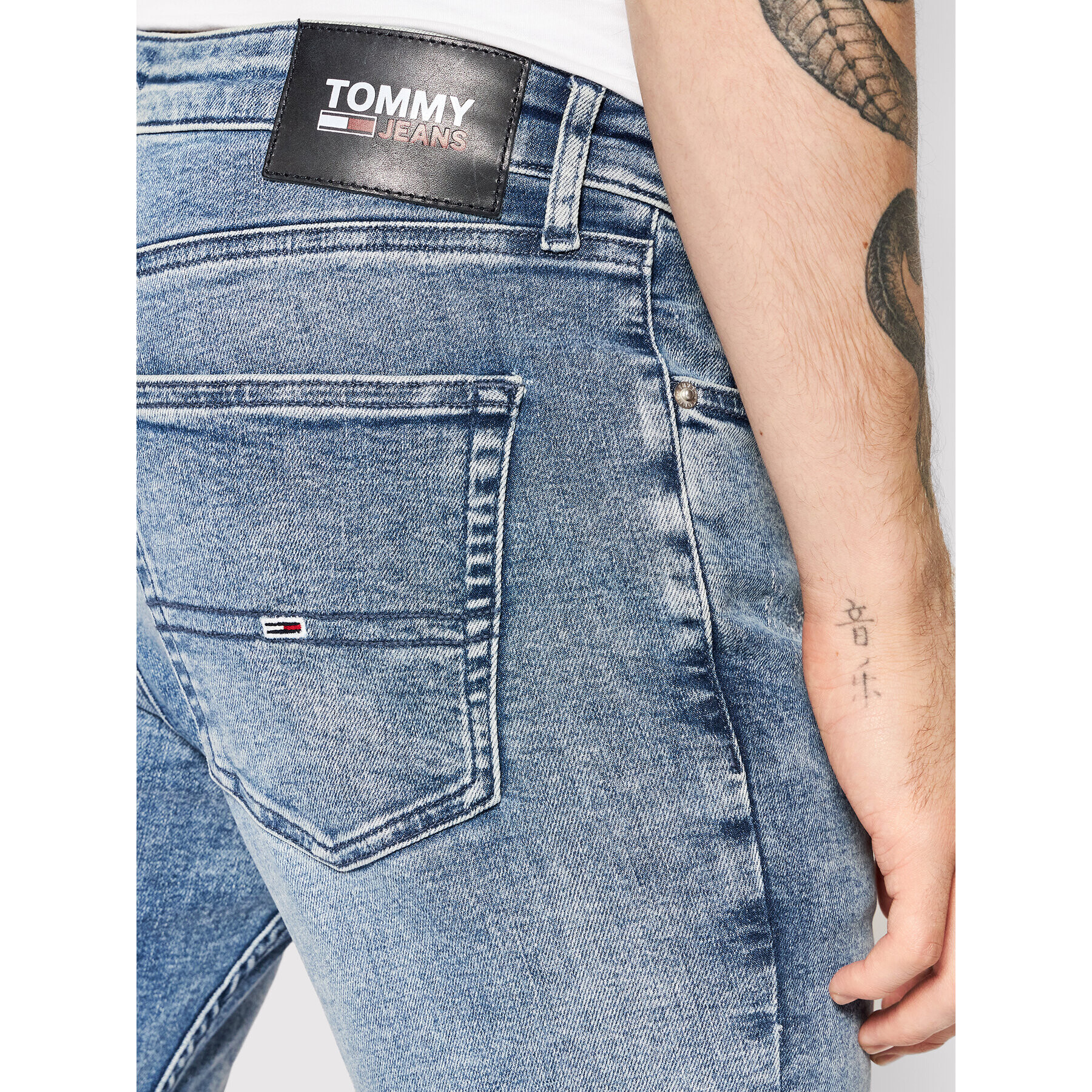 Tommy Jeans Дънки Scanton DM0DM11114 Син Slim Fit - Pepit.bg