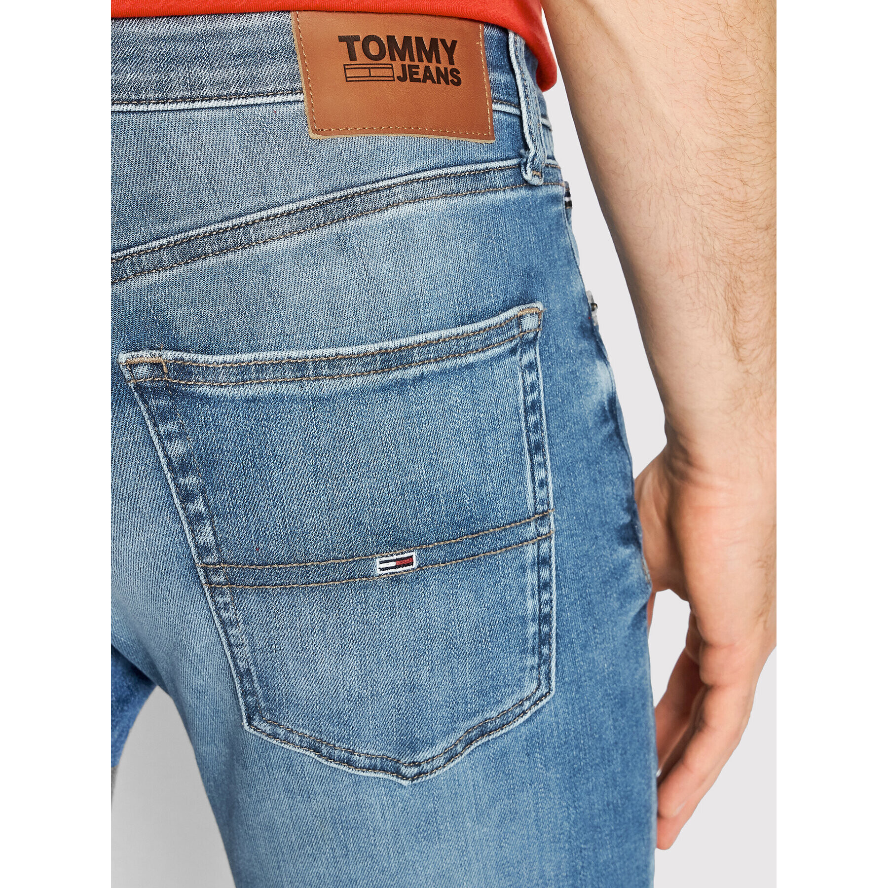 Tommy Jeans Дънки Scanton DM0DM11953 Син Slim Fit - Pepit.bg