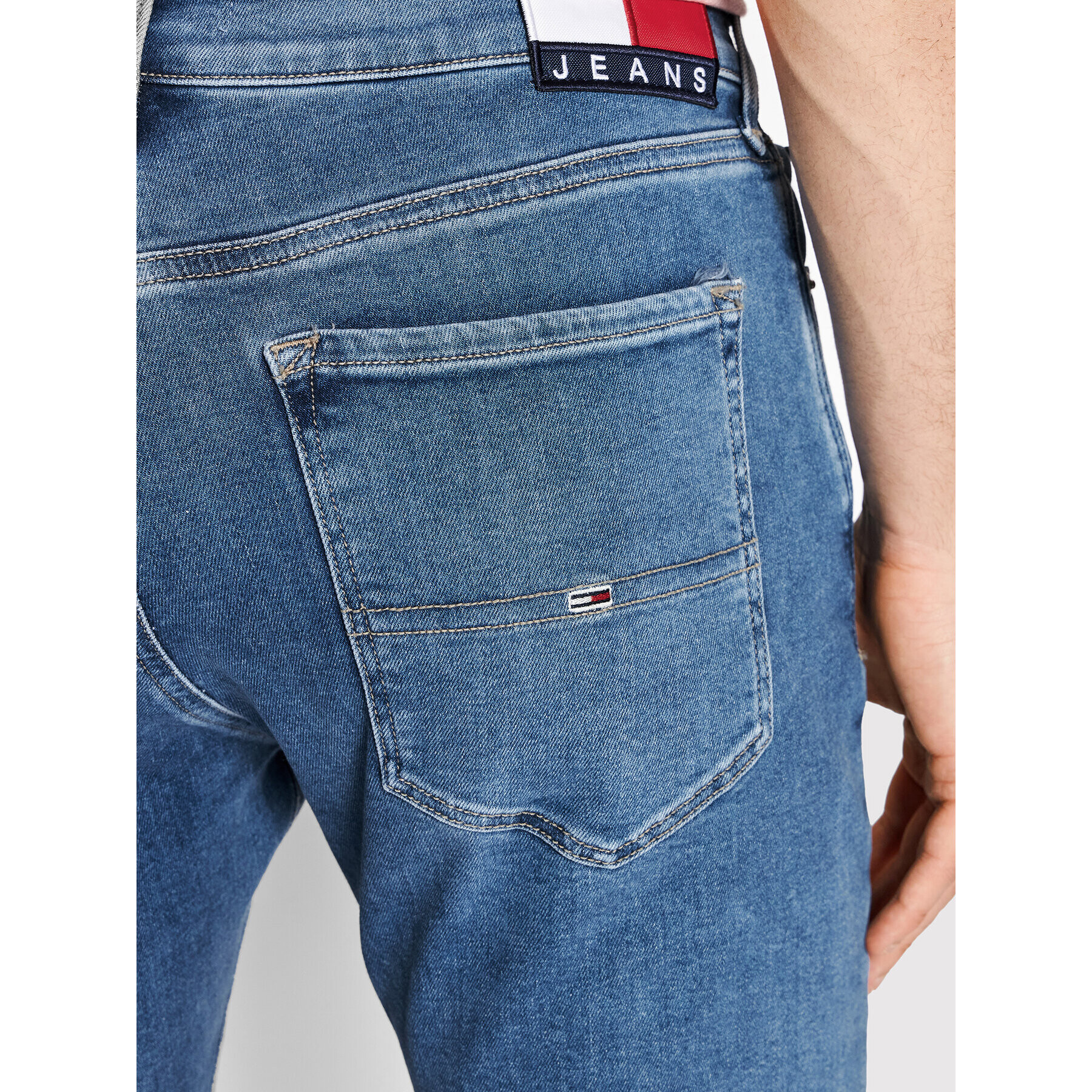 Tommy Jeans Дънки Scanton DM0DM12662 Син Slim Fit - Pepit.bg