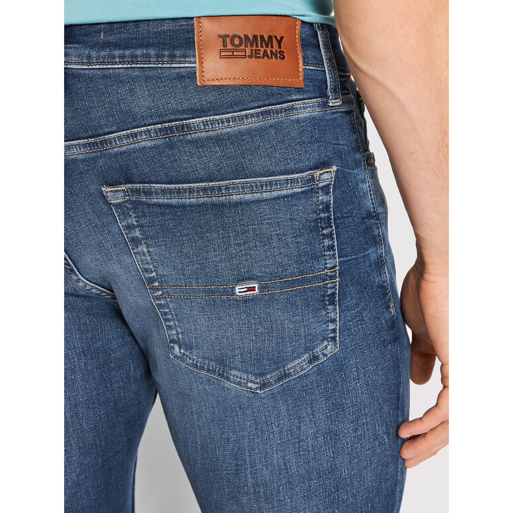 Tommy Jeans Дънки Scanton DM0DM13209 Тъмносин Slim Fit - Pepit.bg