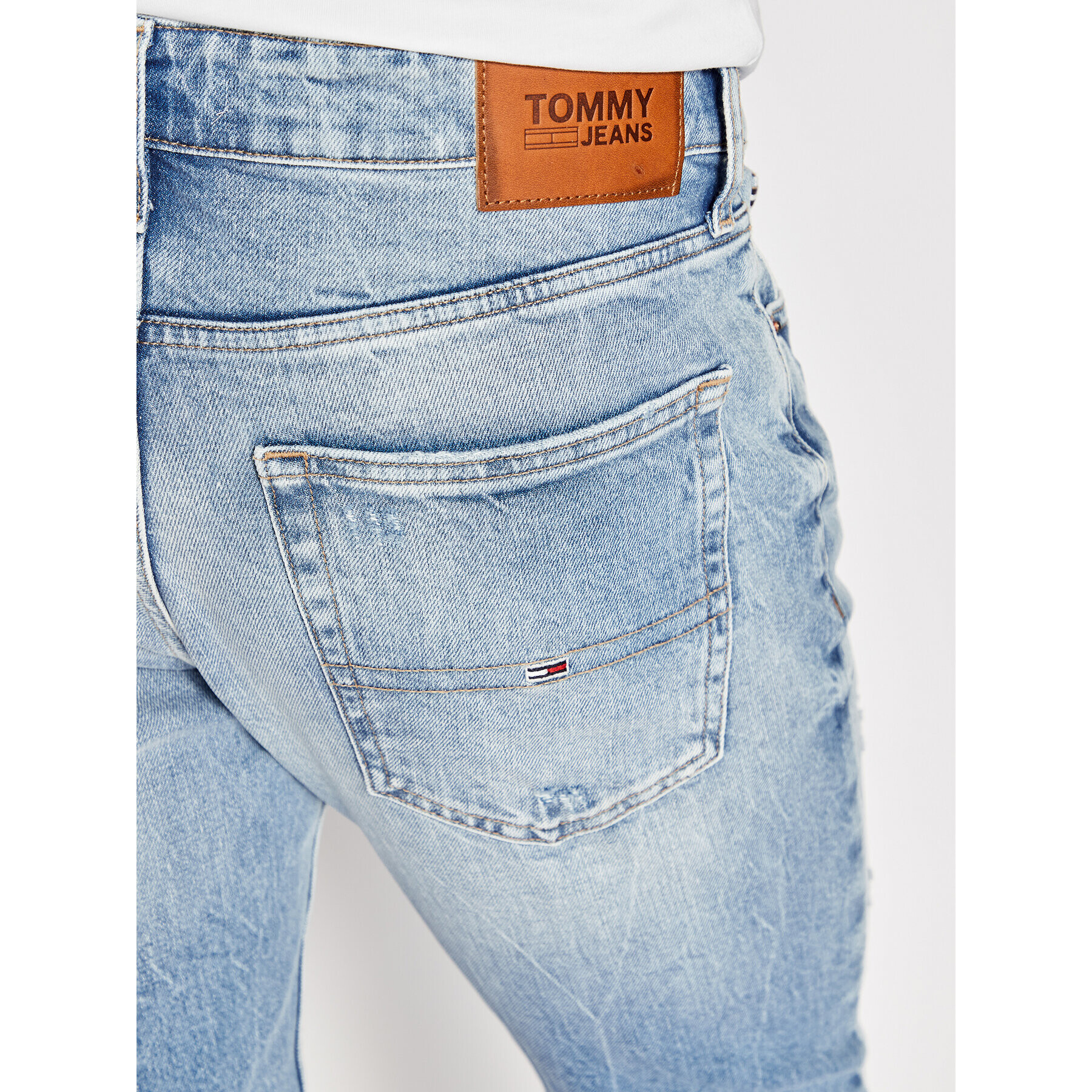 Tommy Jeans Дънки Scanton DM0DM13215 Син Slim Fit - Pepit.bg