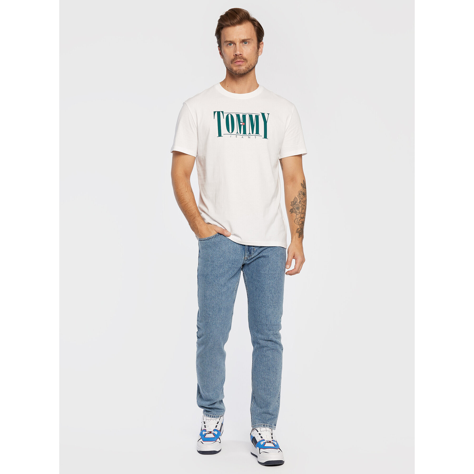 Tommy Jeans Дънки Scanton DM0DM14790 Син Slim Fit - Pepit.bg