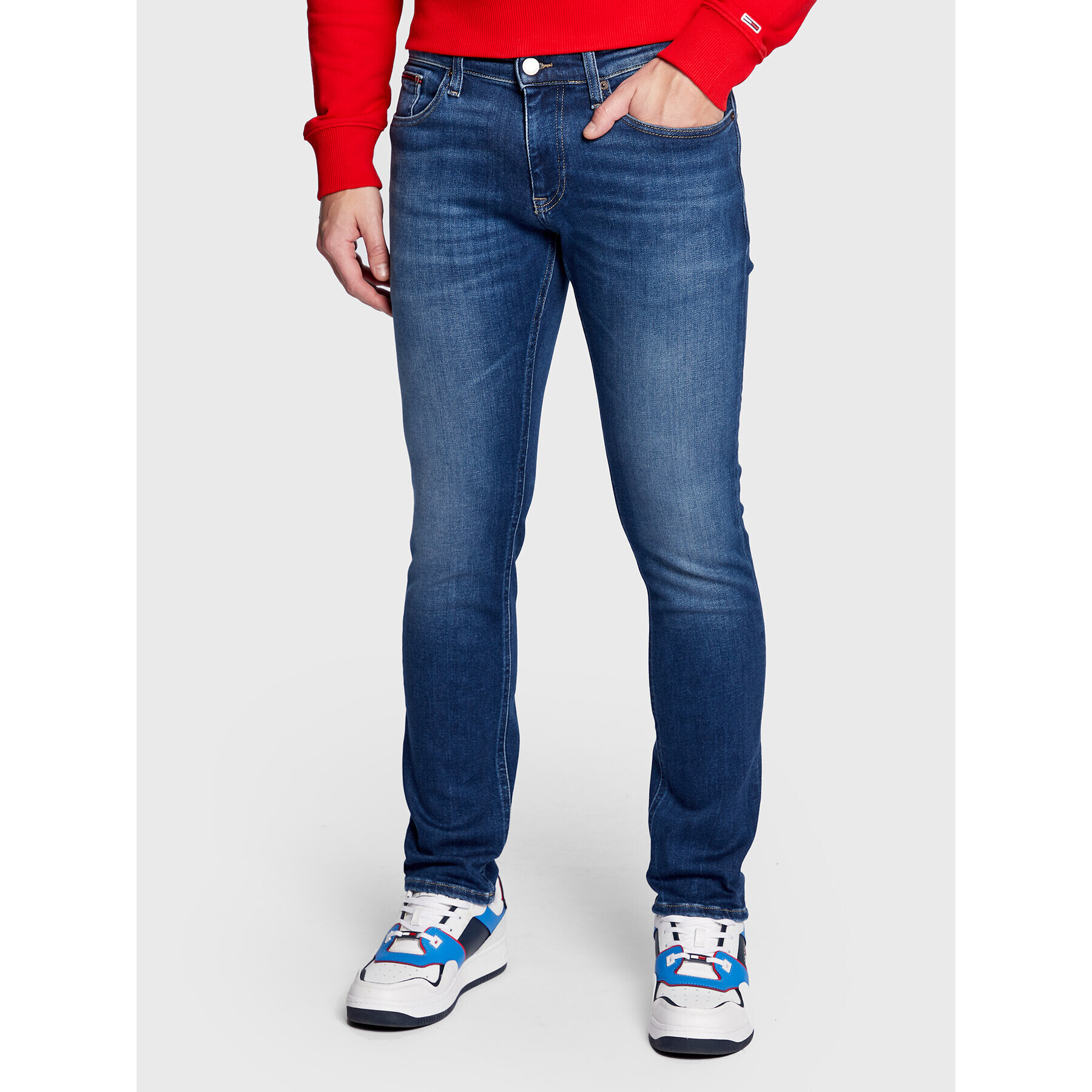 Tommy Jeans Дънки Scanton DM0DM15555 Син Slim Fit - Pepit.bg