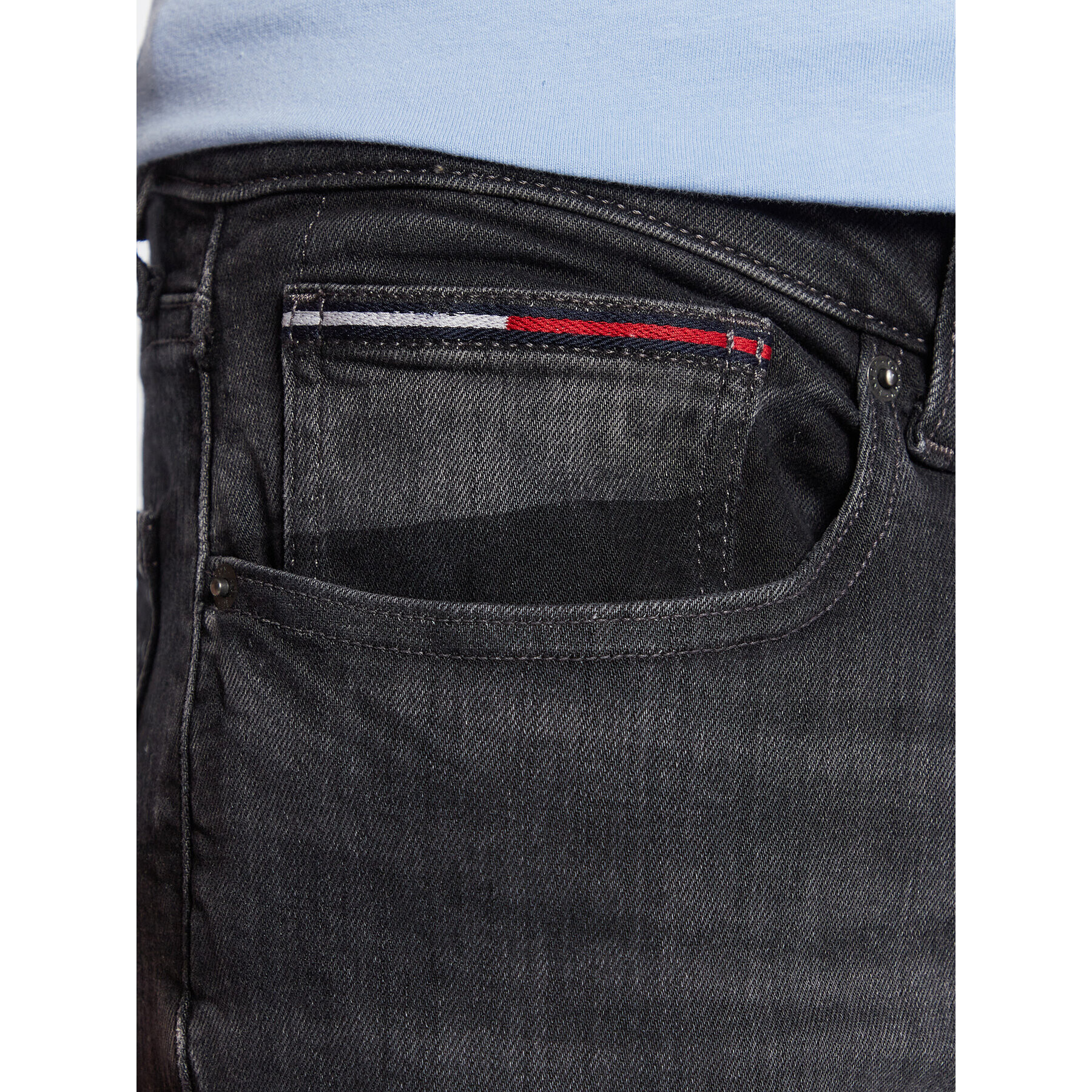 Tommy Jeans Дънки Scanton DM0DM16027 Черен Slim Fit - Pepit.bg