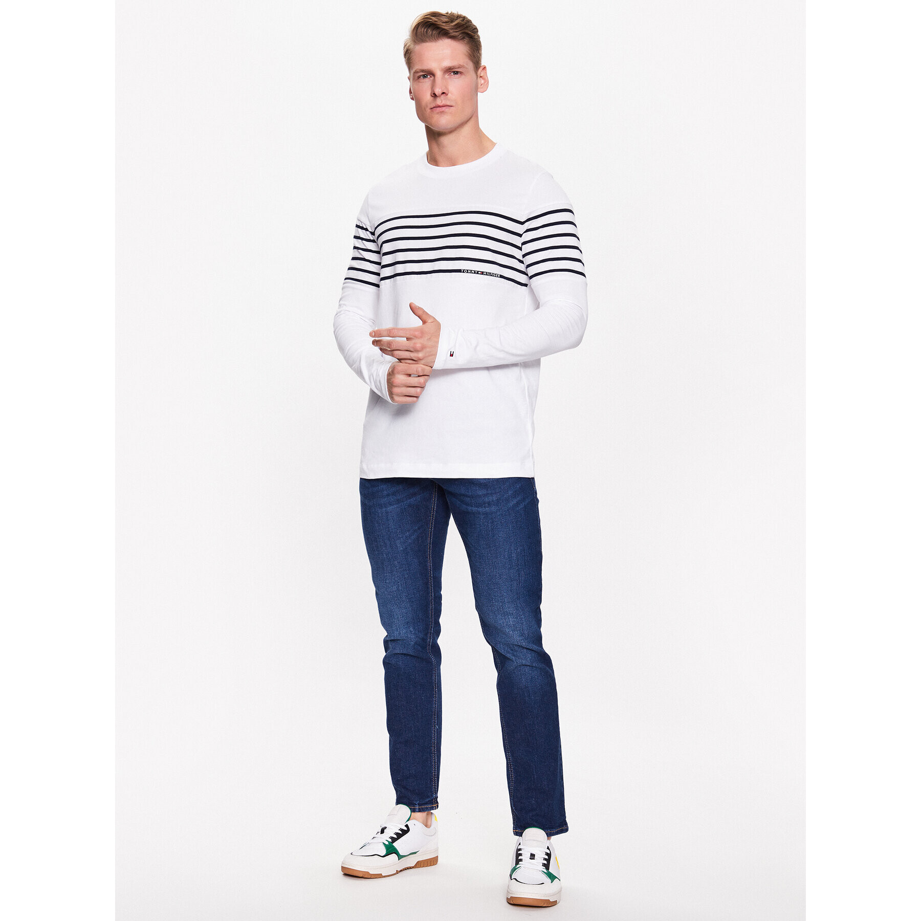 Tommy Jeans Дънки Scanton DM0DM16040 Тъмносин Slim Fit - Pepit.bg