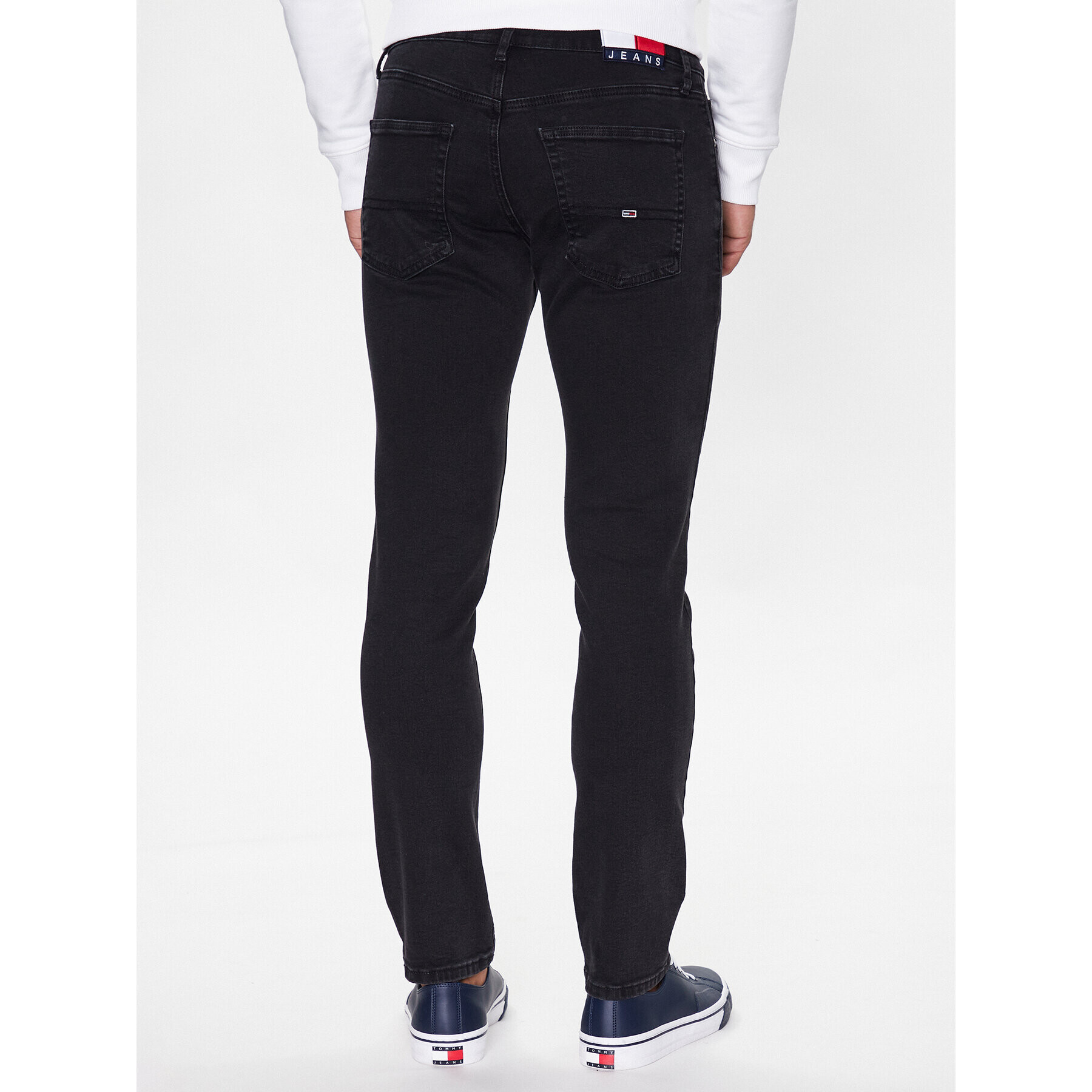 Tommy Jeans Дънки Scanton DM0DM16065 Черен Slim Fit - Pepit.bg