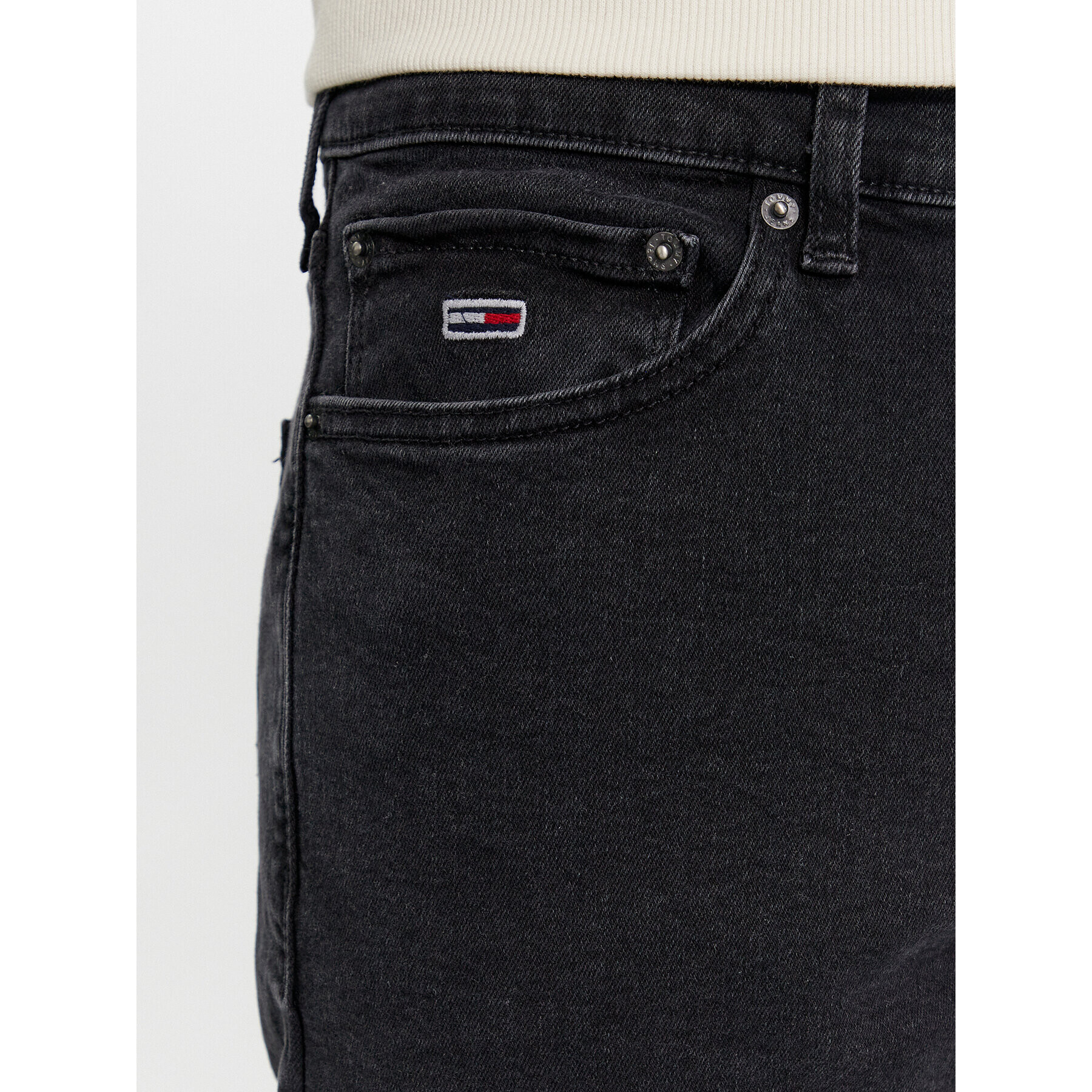 Tommy Jeans Дънки Scanton DM0DM18105 Черен Slim Fit - Pepit.bg