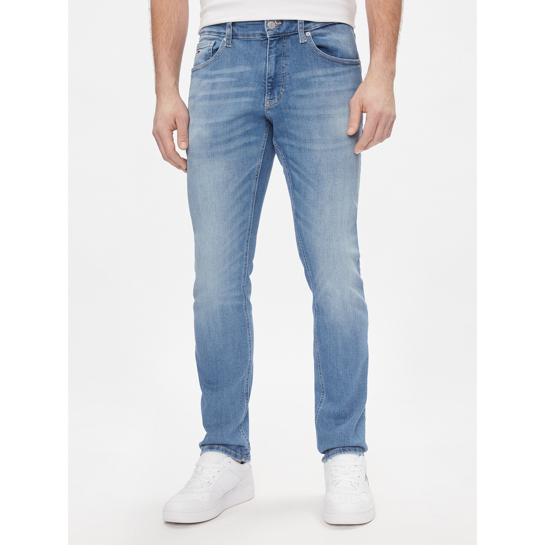 Tommy Jeans Дънки Scanton Slim Ah1236 DM0DM18138 Тъмносин Slim Fit - Pepit.bg