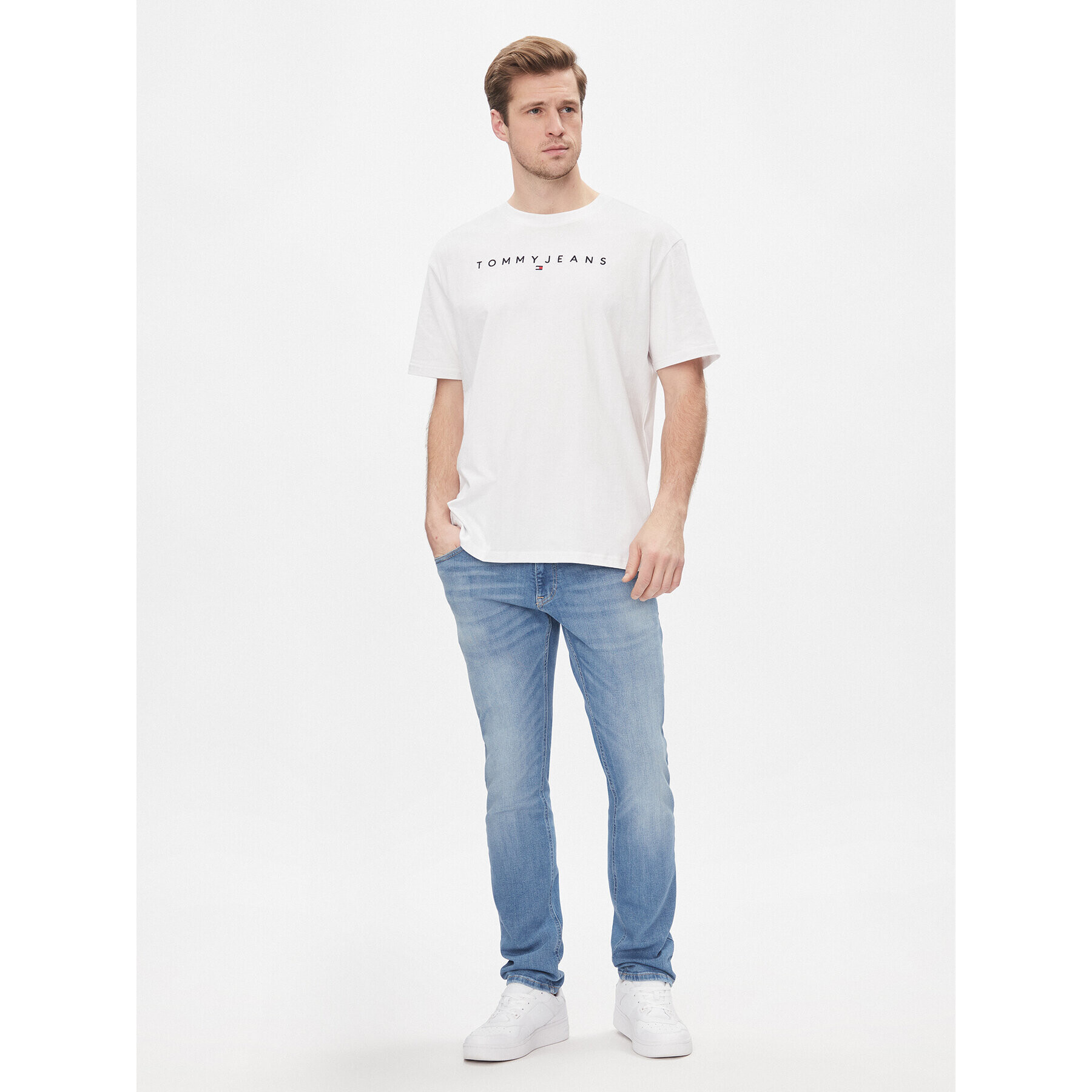 Tommy Jeans Дънки Scanton Slim Ah1236 DM0DM18138 Тъмносин Slim Fit - Pepit.bg