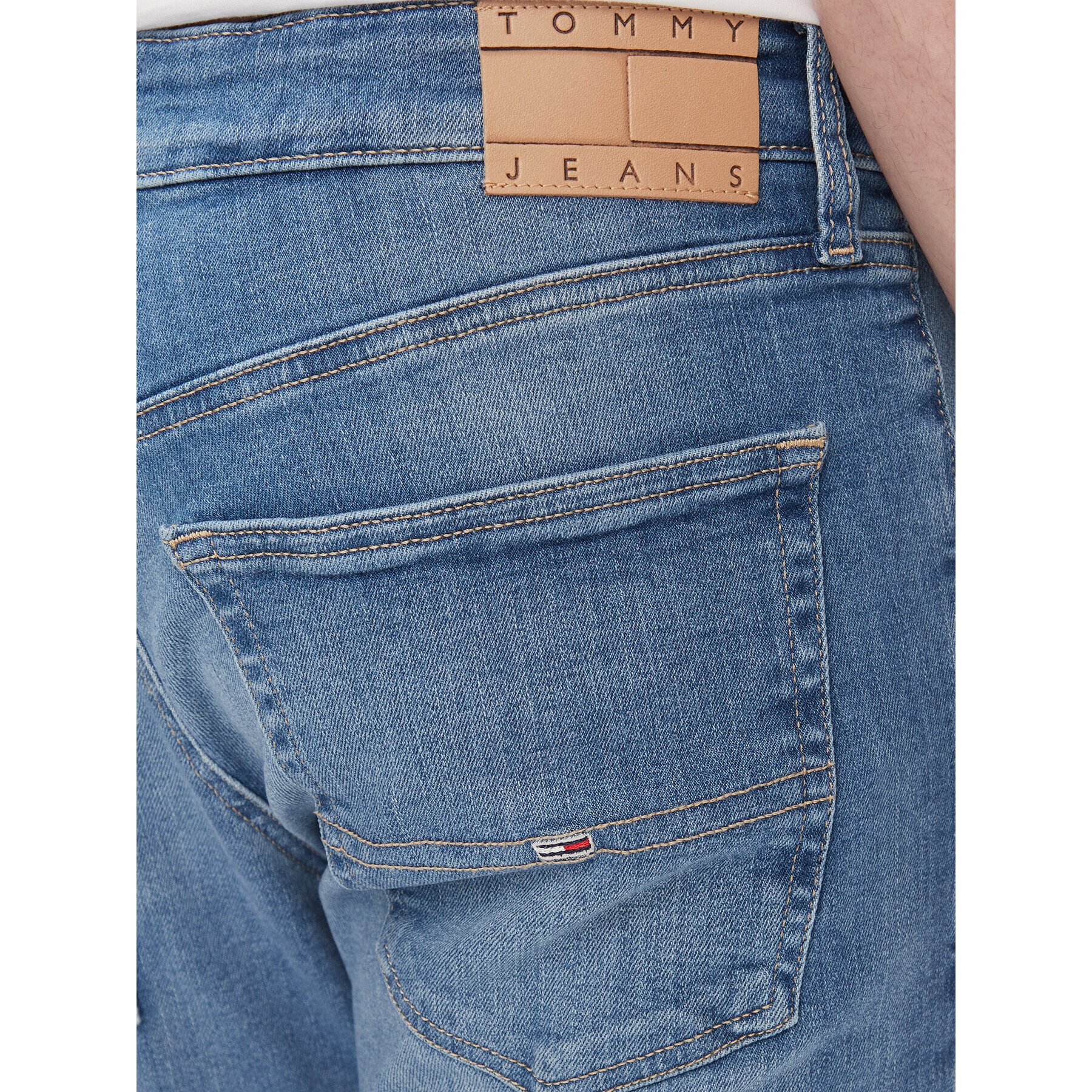 Tommy Jeans Дънки Scanton Slim Ah1236 DM0DM18138 Тъмносин Slim Fit - Pepit.bg