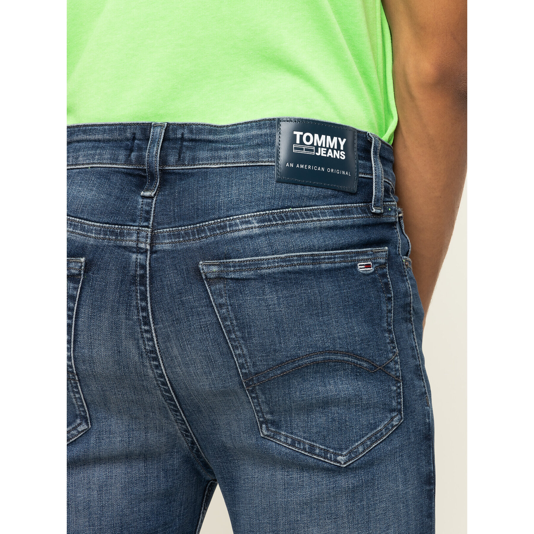 Tommy Jeans Дънки Simon DM0DM07320 Тъмносин Skinny Fit - Pepit.bg