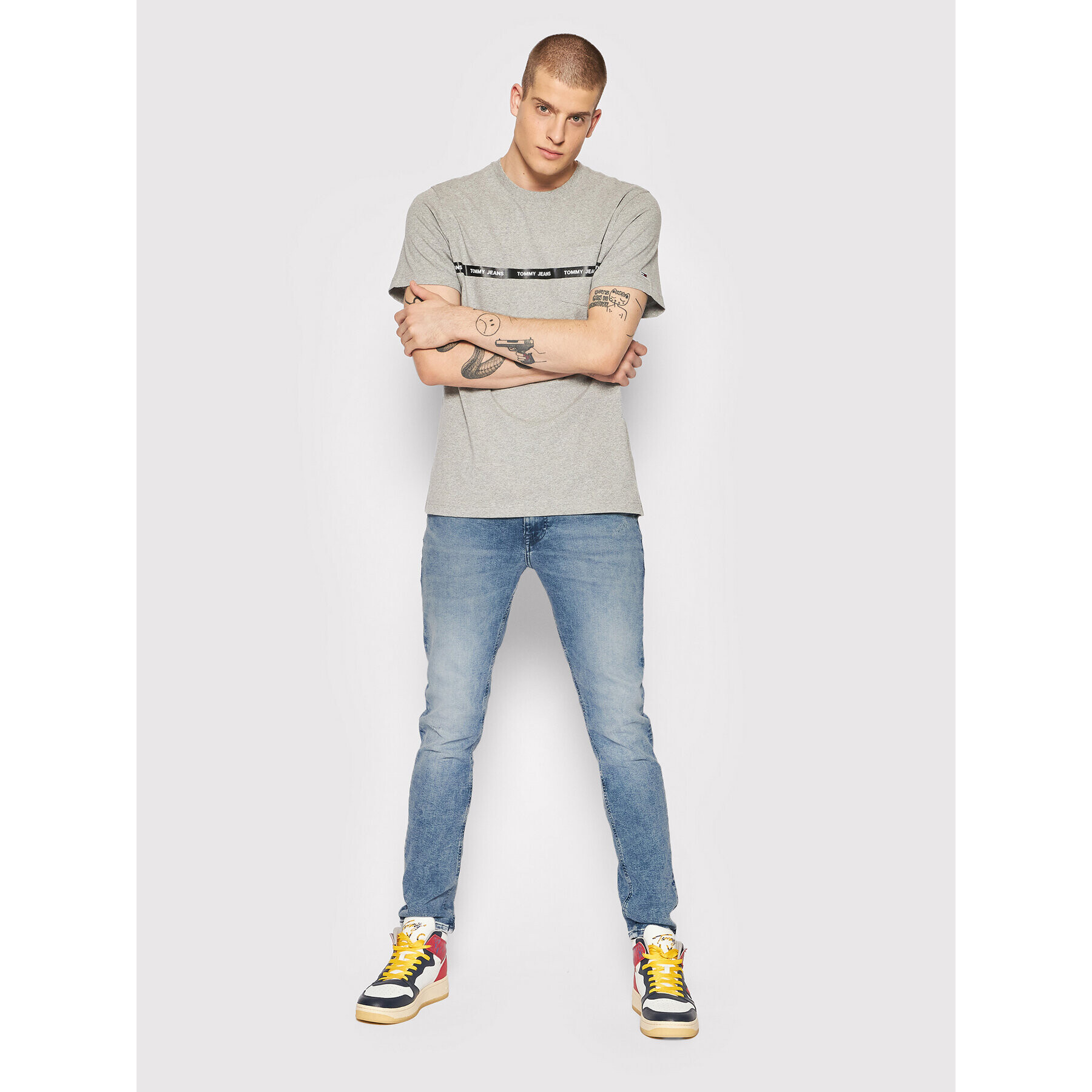 Tommy Jeans Дънки Simon DM0DM11109 Син Skinny Fit - Pepit.bg