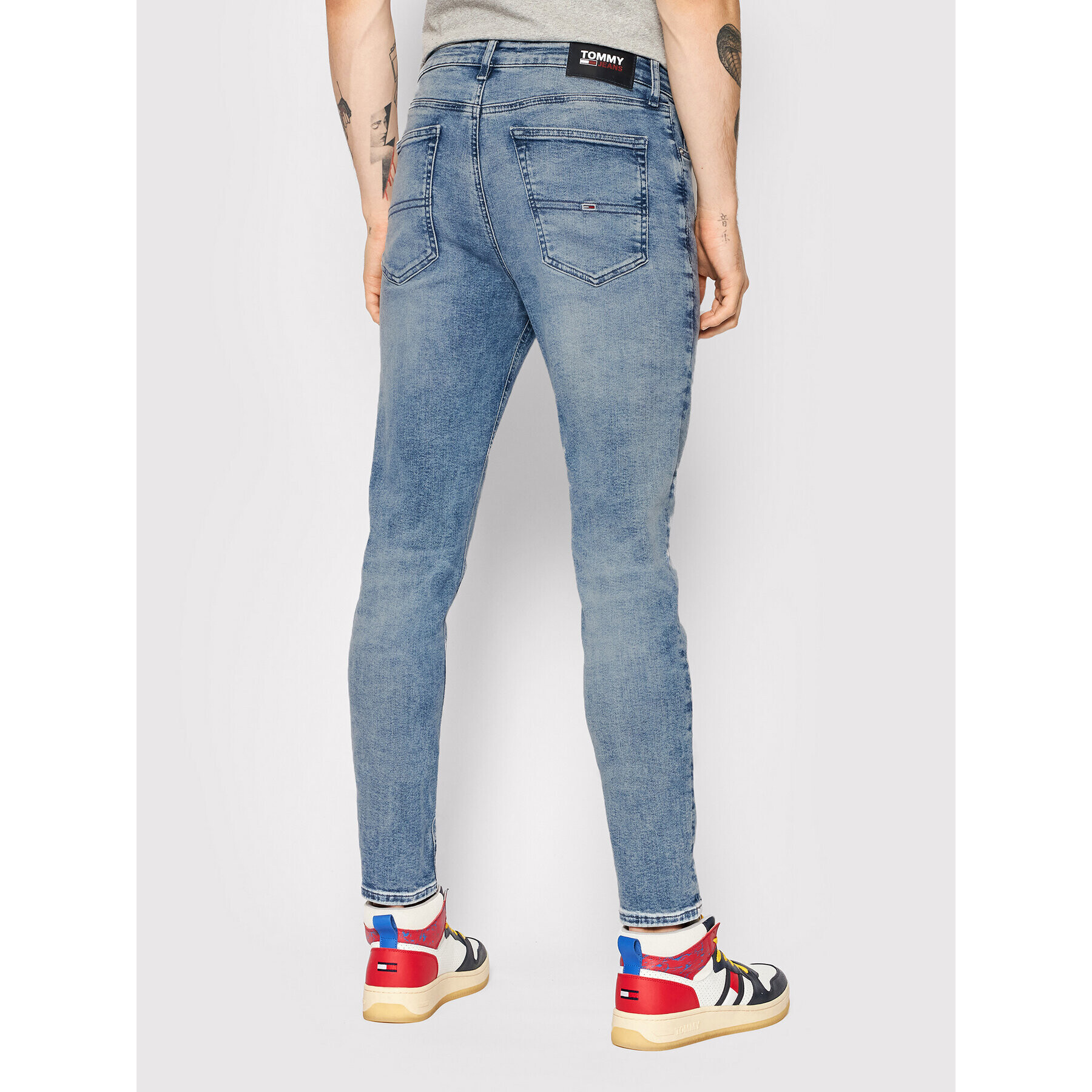 Tommy Jeans Дънки Simon DM0DM11109 Син Skinny Fit - Pepit.bg