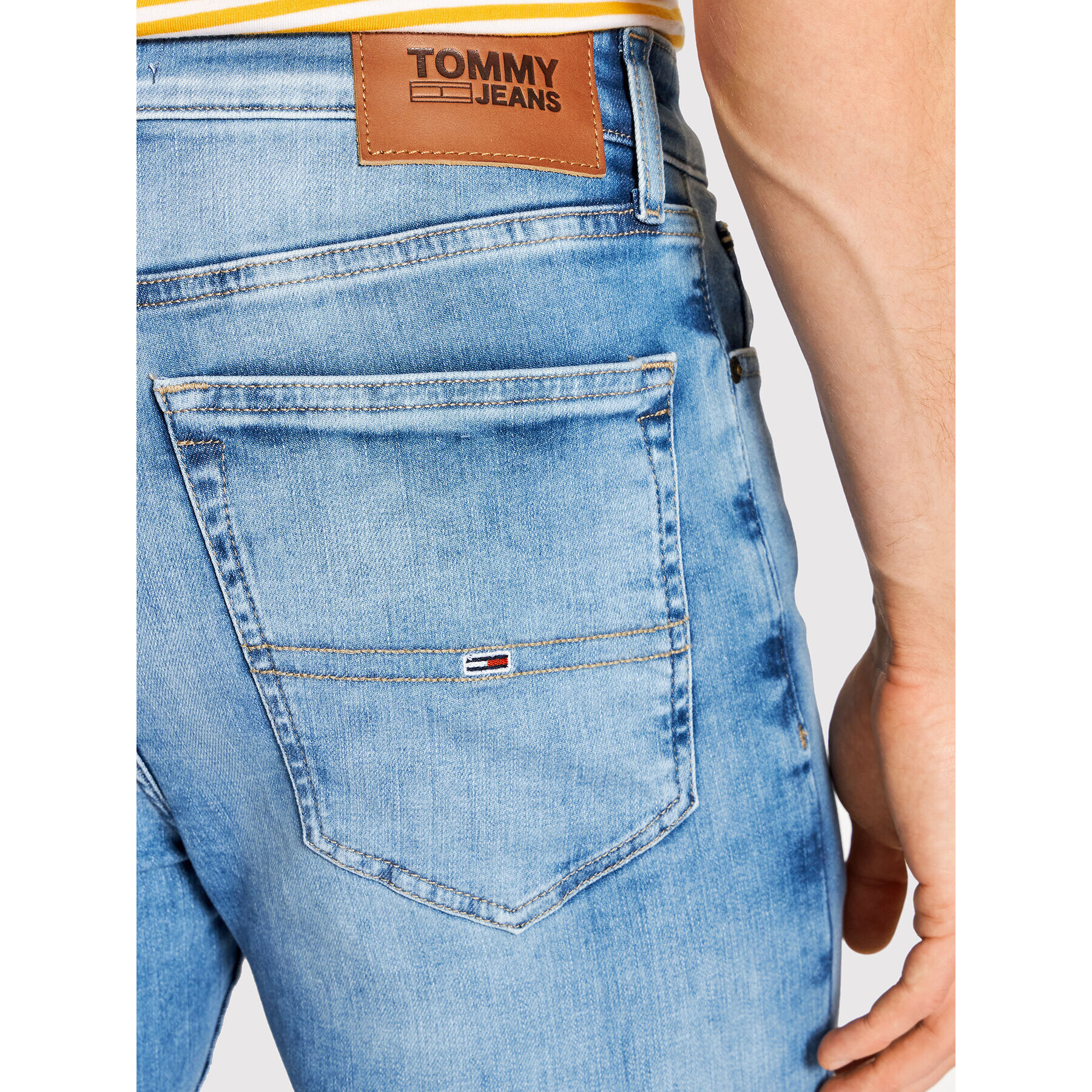 Tommy Jeans Дънки Simon DM0DM13211 Син Skinny Fit - Pepit.bg