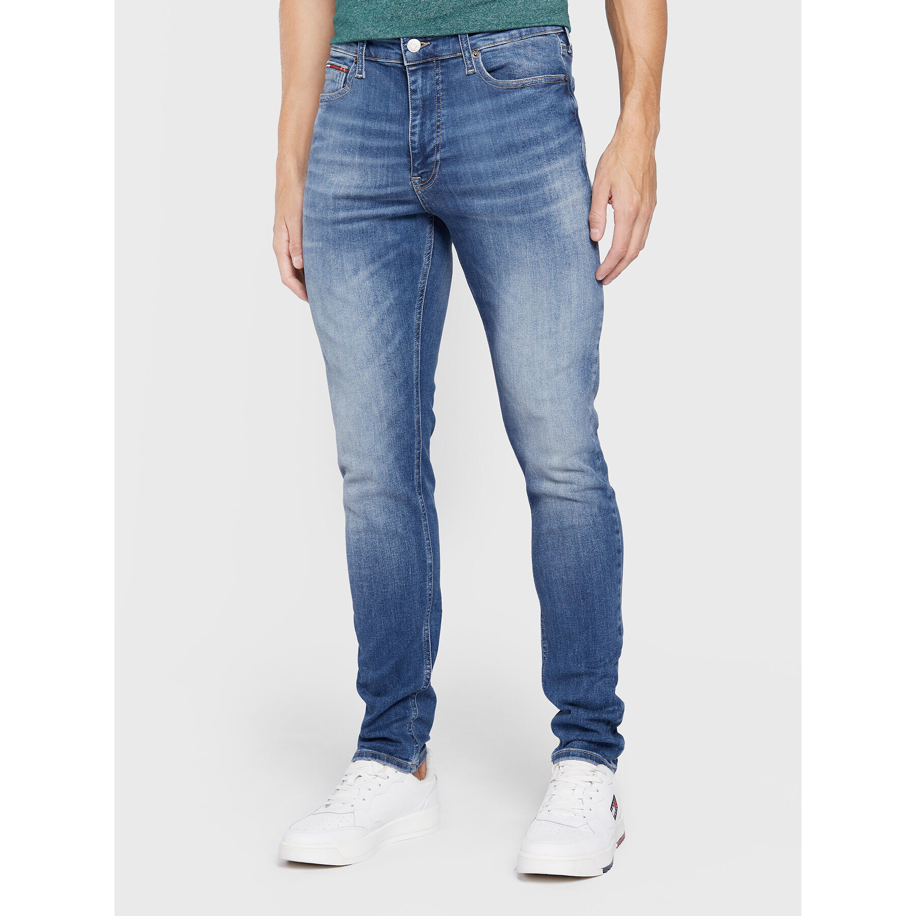 Tommy Jeans Дънки Simon DM0DM13670 Син Skinny Fit - Pepit.bg