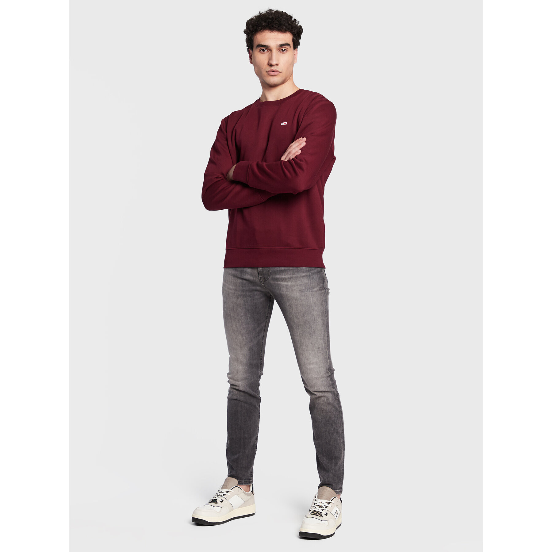 Tommy Jeans Дънки Simon DM0DM15598 Сив Skinny Fit - Pepit.bg