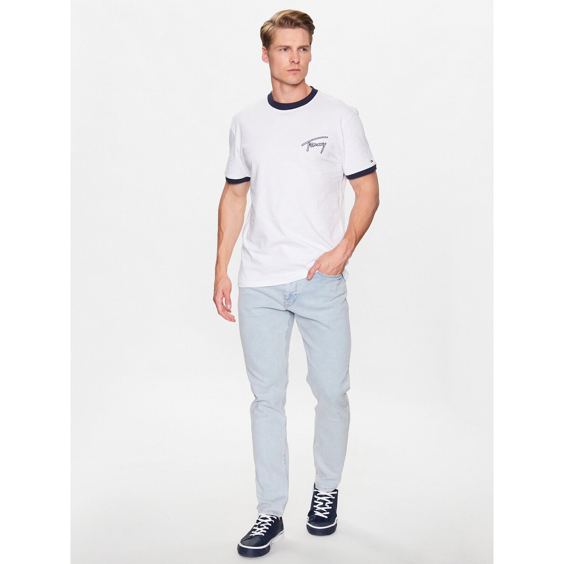 Tommy Jeans Дънки Simon DM0DM16137 Син Skinny Fit - Pepit.bg