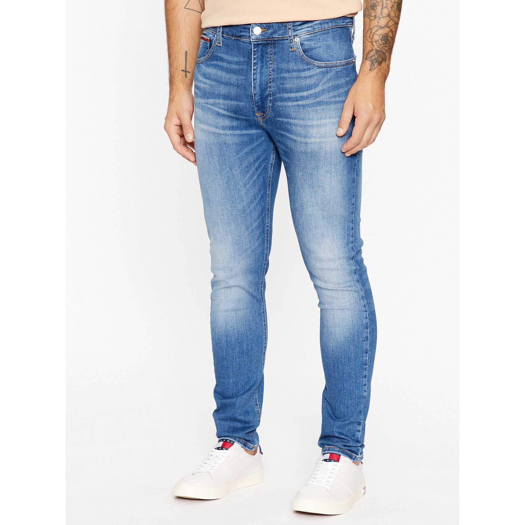 Tommy Jeans Дънки Simon DM0DM16636 Син Skinny Fit - Pepit.bg
