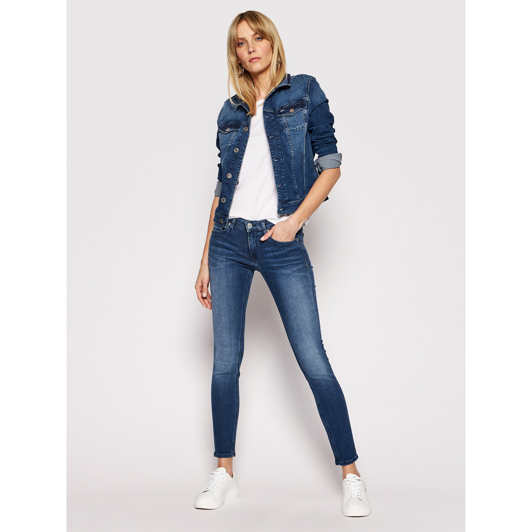 Tommy Jeans Дънки Sophie DW0DW09214 Тъмносин Skinny Fit - Pepit.bg