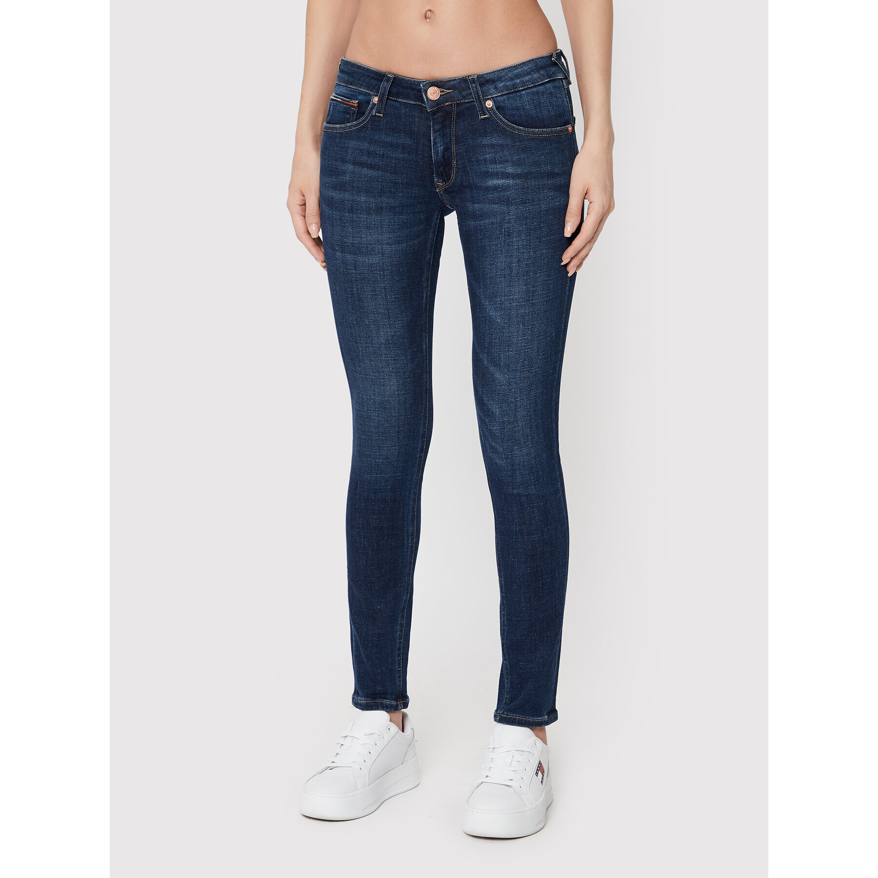 Tommy Jeans Дънки Sophie DW0DW13360 Тъмносин Skinny Fit - Pepit.bg