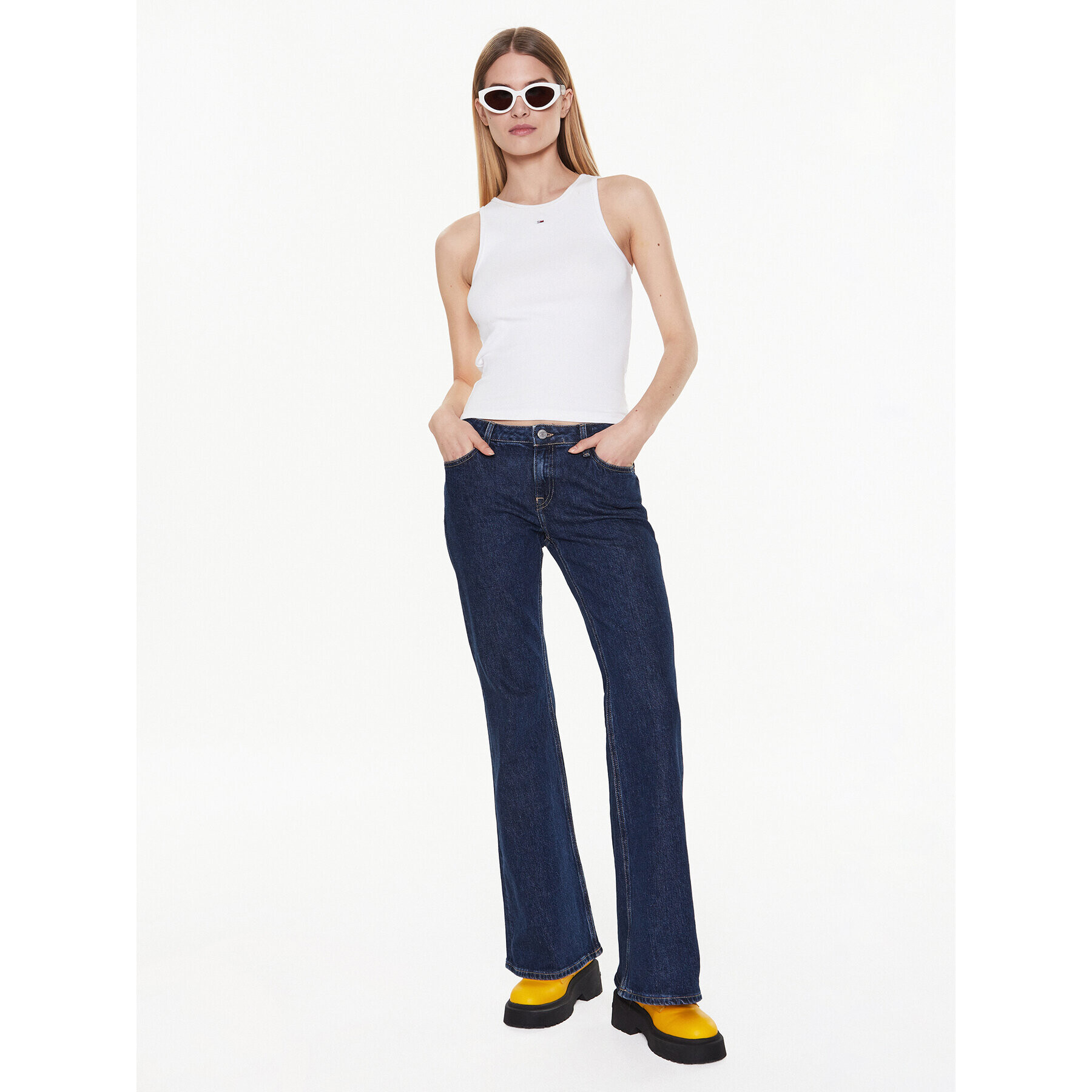 Tommy Jeans Дънки Sophie DW0DW14773 Тъмносин Flared Leg - Pepit.bg