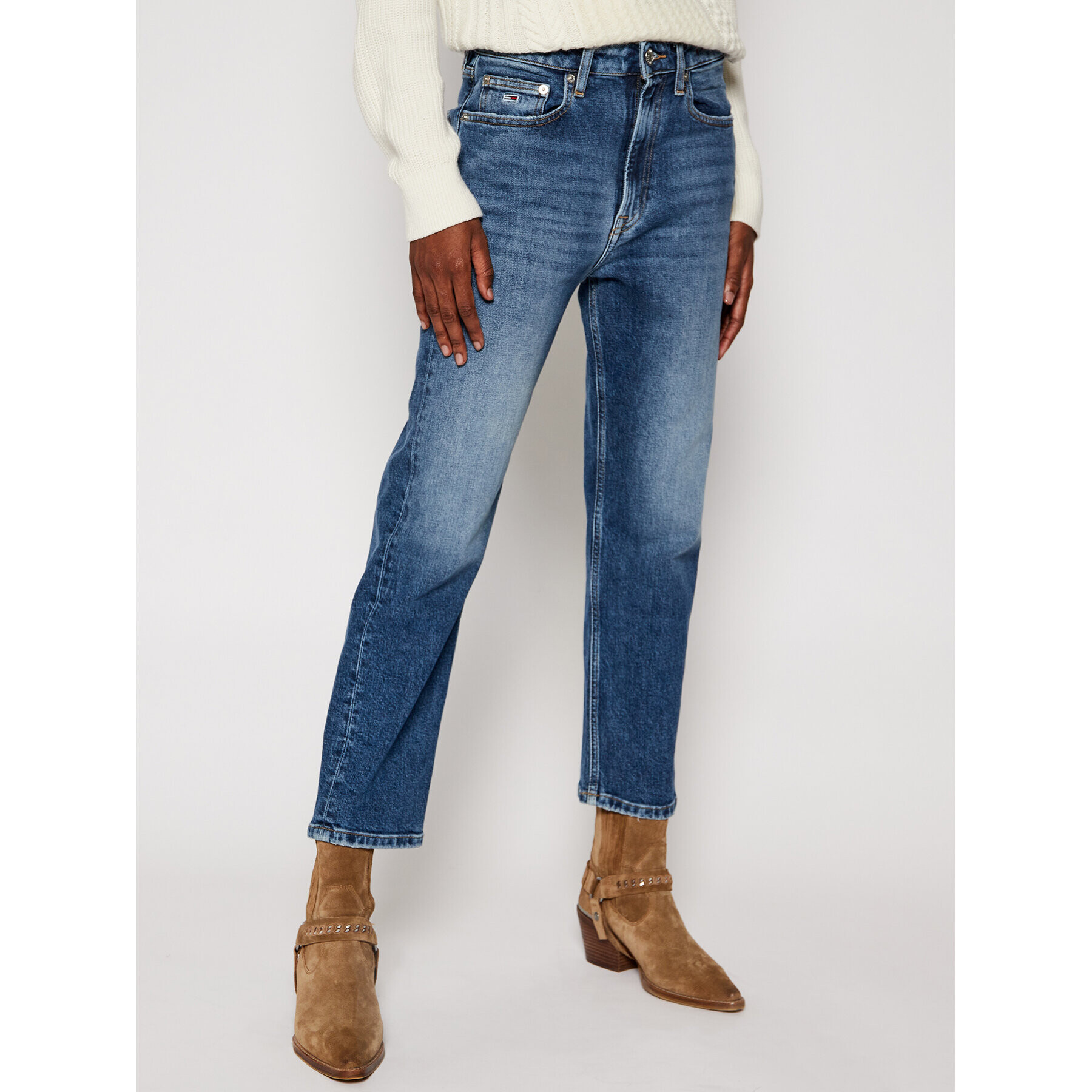 Tommy Jeans Дънки Straight Leg Harper DW0DW09011 Син Regular Fit - Pepit.bg