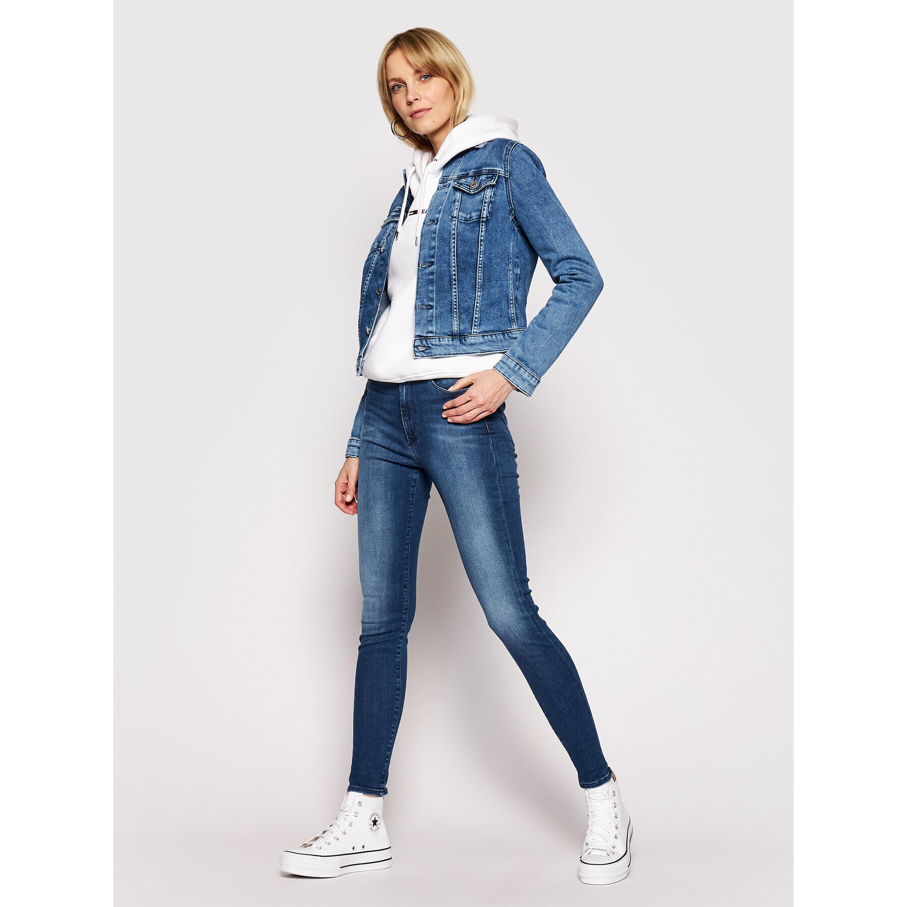 Tommy Jeans Дънки Sylvia DW0DW09215 Син Super Skinny Fit - Pepit.bg