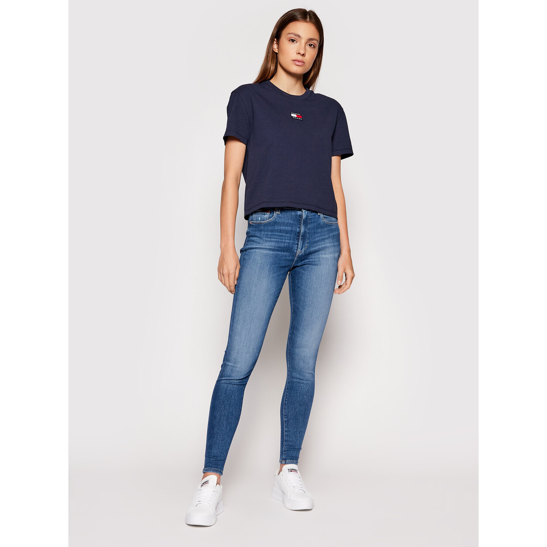 Tommy Jeans Дънки Sylvia DW0DW10267 Тъмносин Super Skinny Fit - Pepit.bg