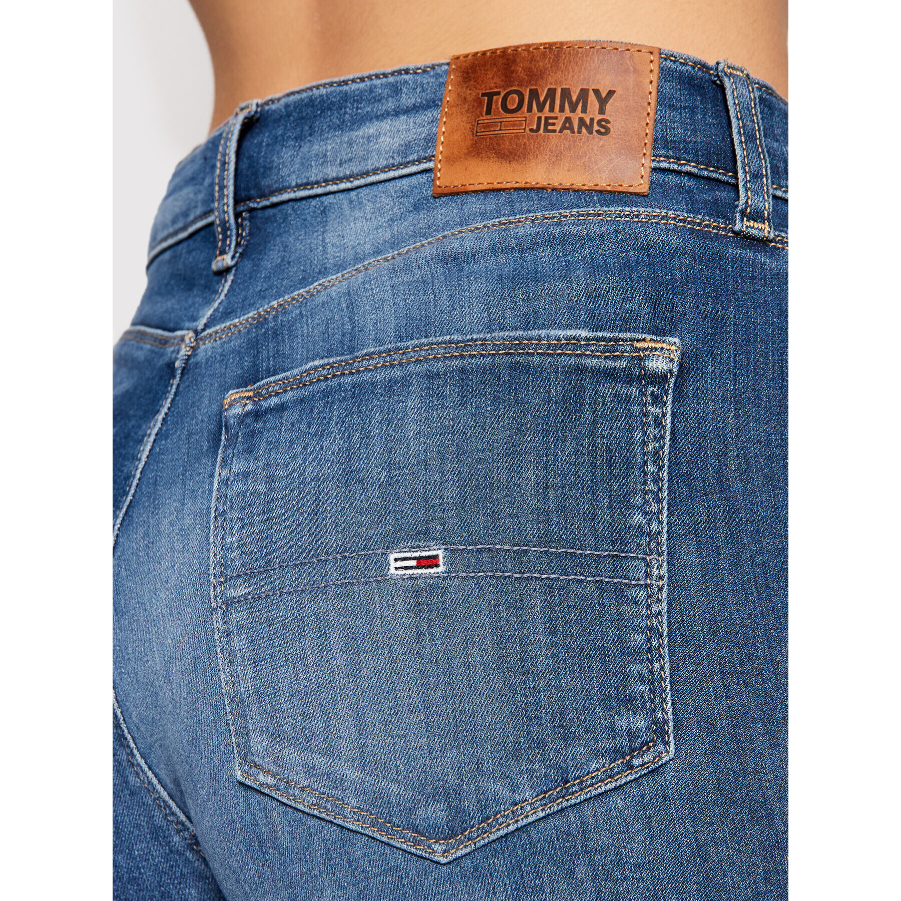 Tommy Jeans Дънки Sylvia DW0DW10267 Тъмносин Super Skinny Fit - Pepit.bg