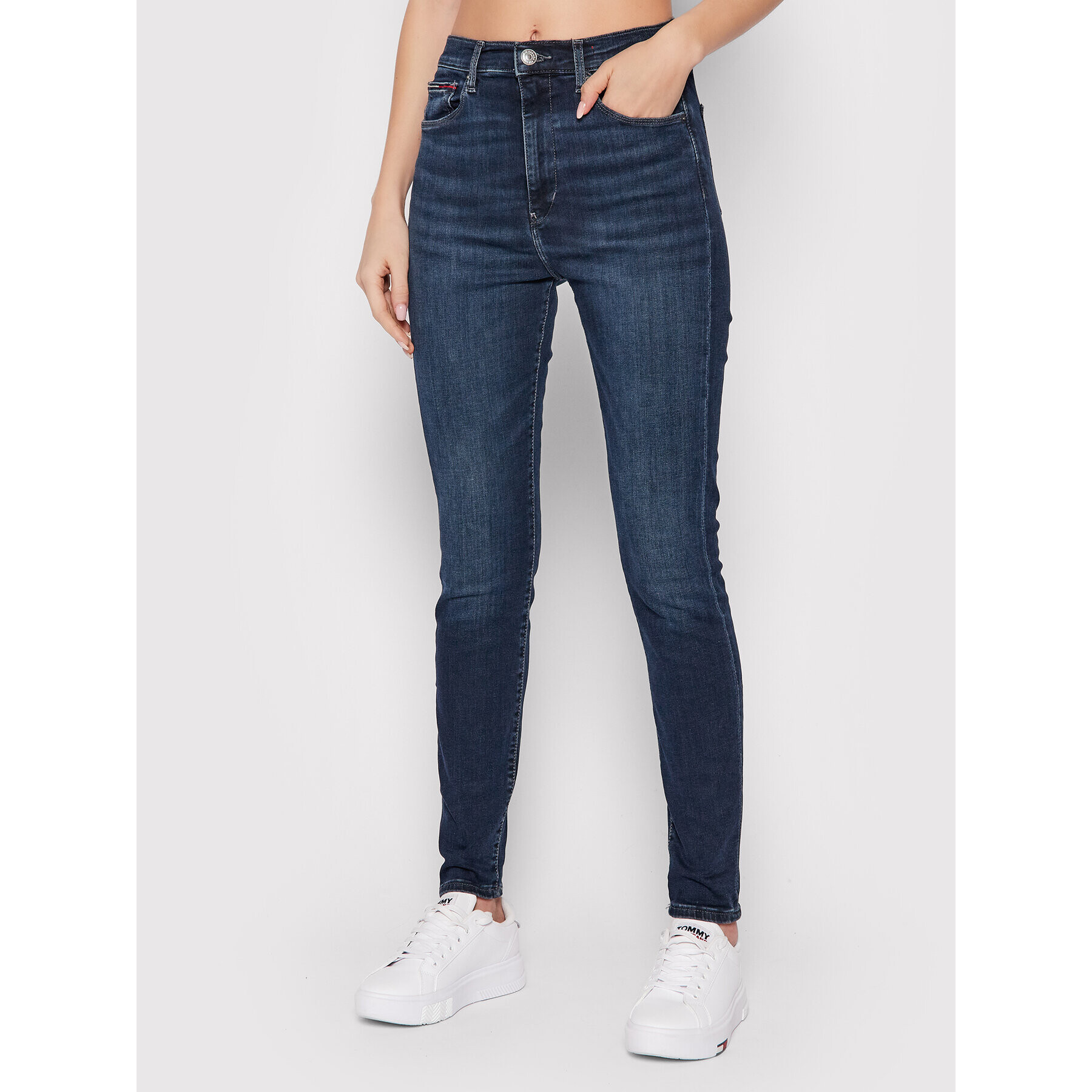 Tommy Jeans Дънки Sylvia DW0DW11581 Тъмносин Super Skinny Fit - Pepit.bg