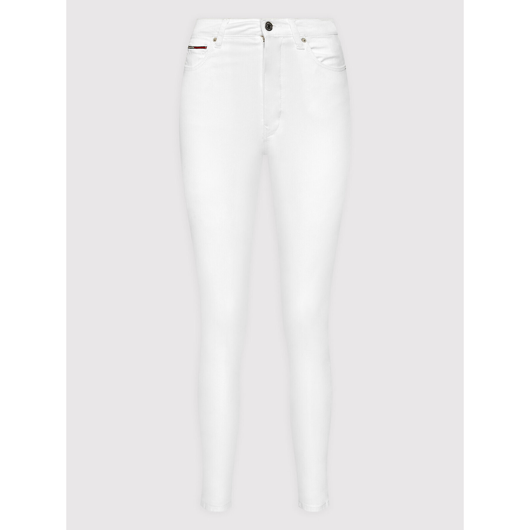 Tommy Jeans Дънки Sylvia DW0DW12374 Бял Super Skinny Fit - Pepit.bg