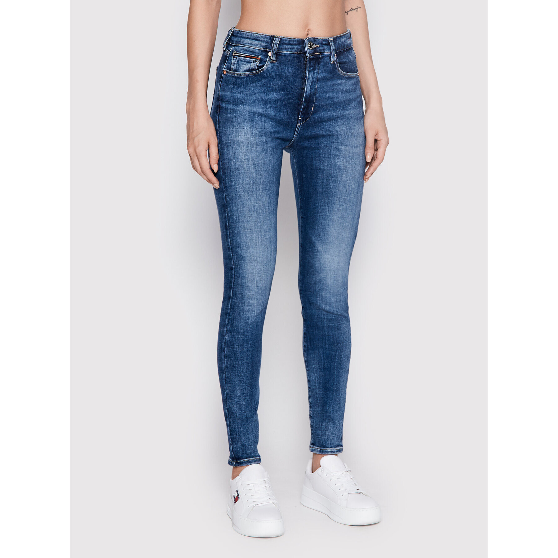 Tommy Jeans Дънки Sylvia DW0DW13354 Син Skinny Fit - Pepit.bg