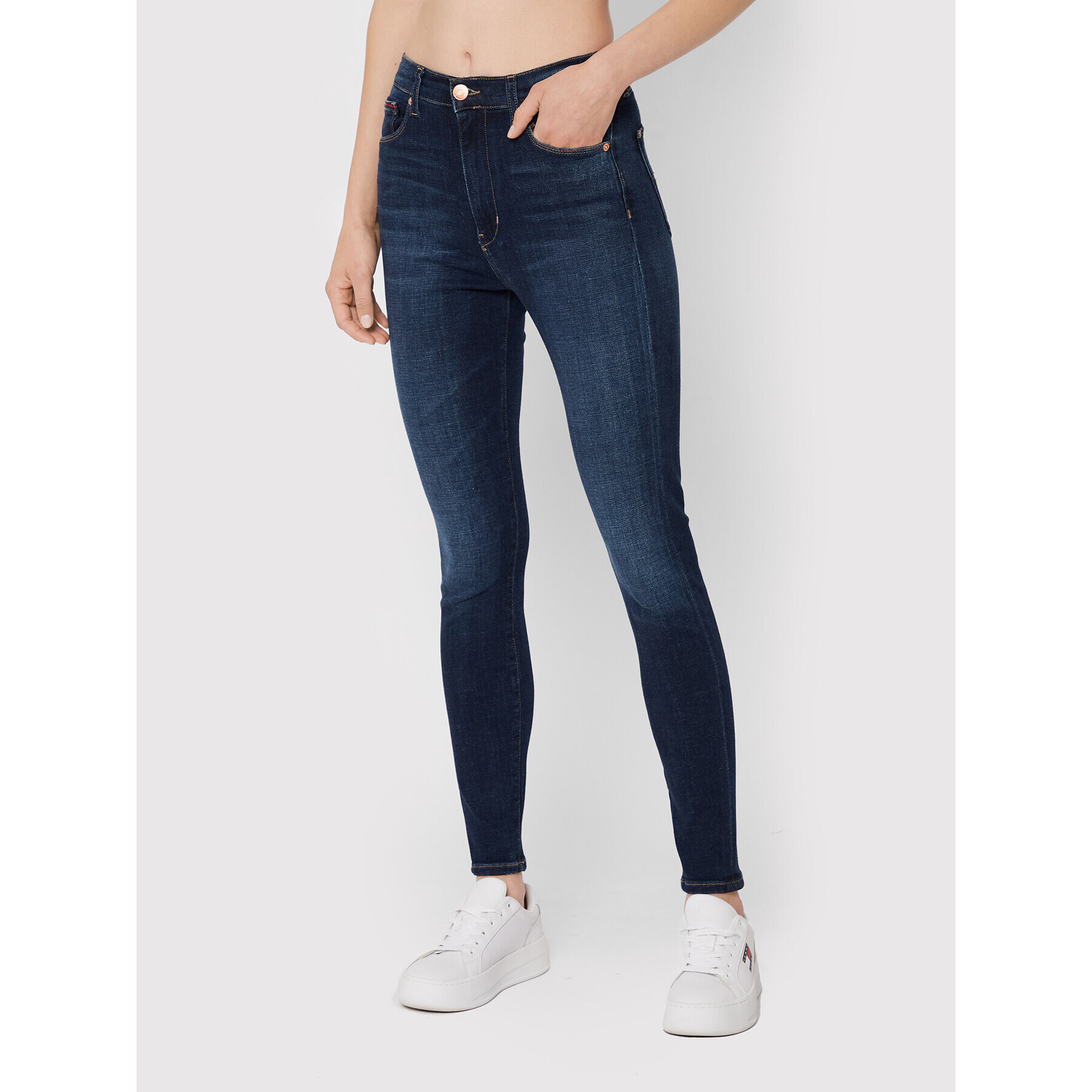 Tommy Jeans Дънки Sylvia DW0DW13361 Тъмносин Skinny Fit - Pepit.bg