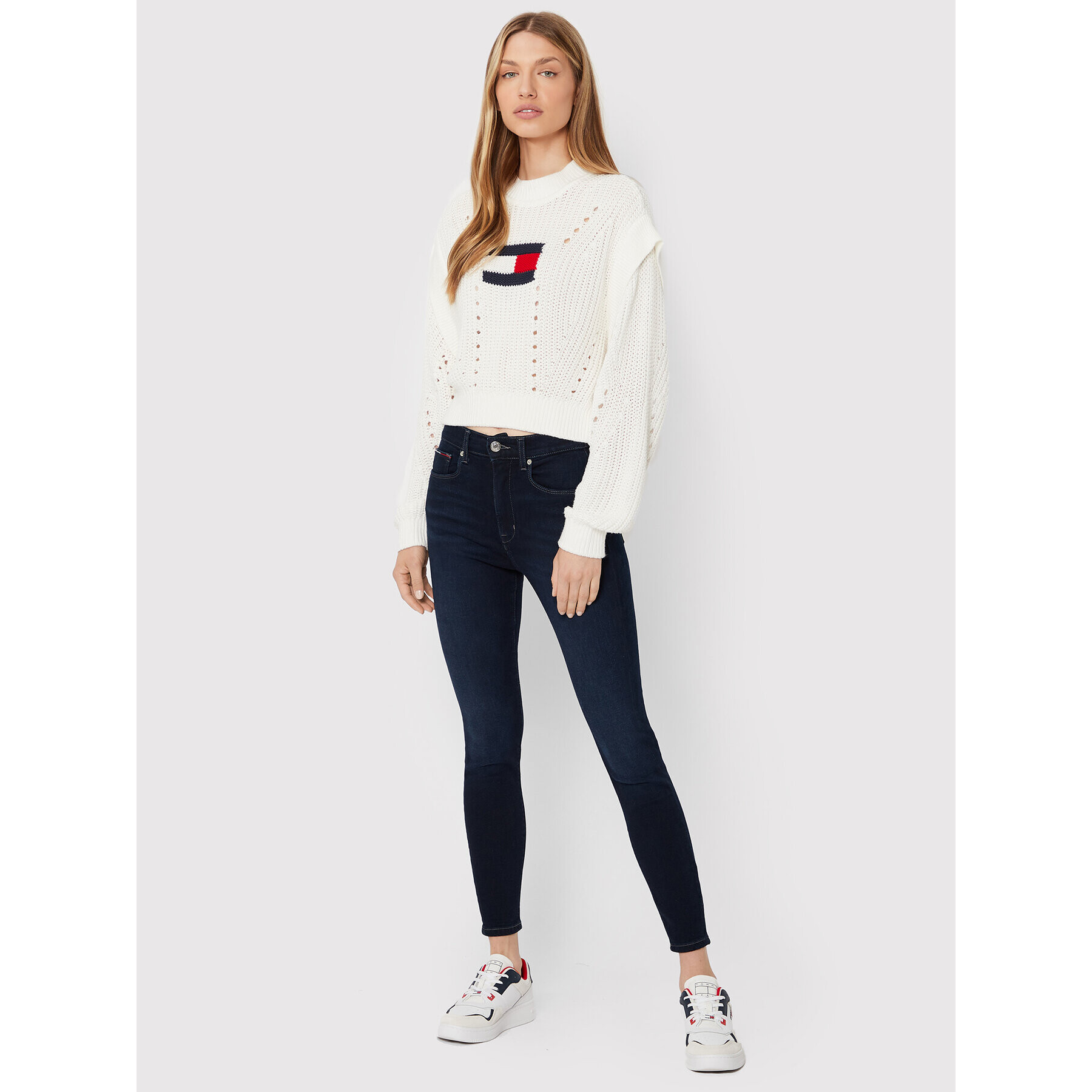 Tommy Jeans Дънки Sylvia DW0DW13365 Тъмносин Skinny Fit - Pepit.bg