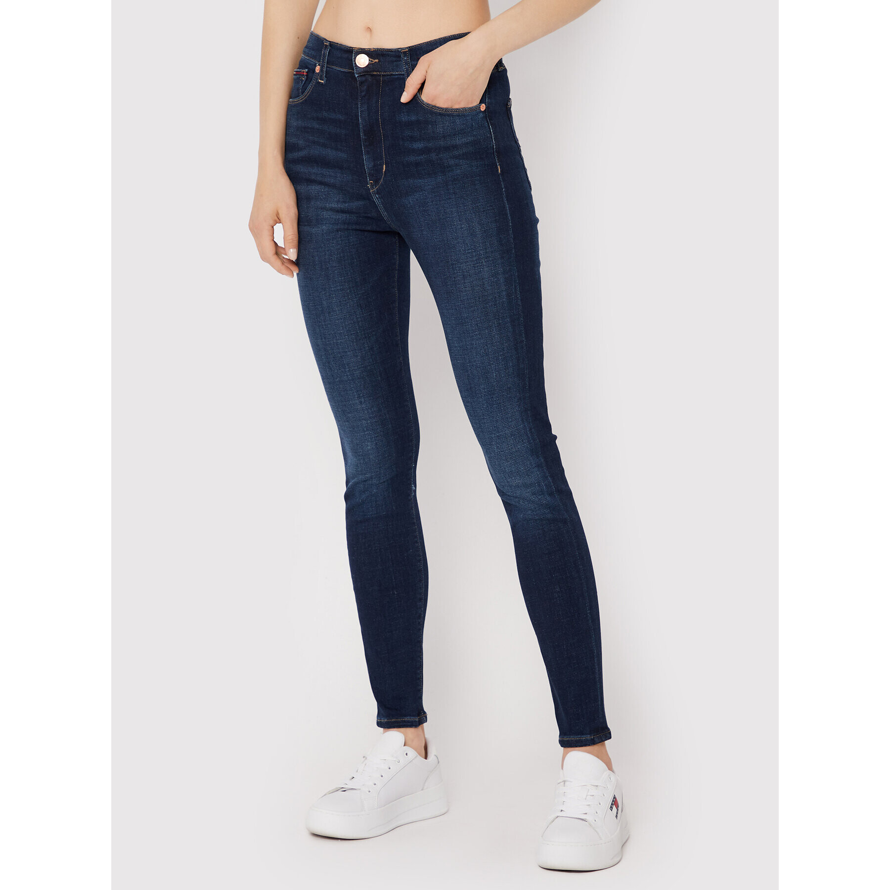 Tommy Jeans Дънки Sylvia DW0DW13375 Тъмносин Skinny Fit - Pepit.bg