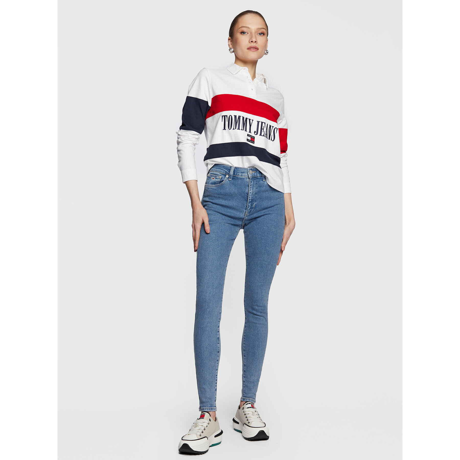 Tommy Jeans Дънки Sylvia DW0DW14794 Син Super Skinny Fit - Pepit.bg