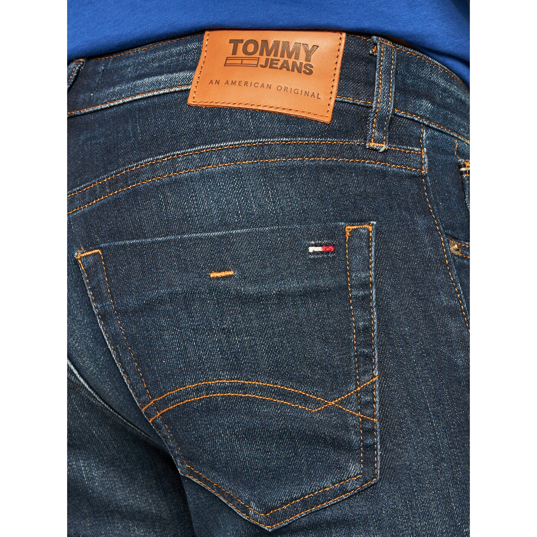 Tommy Jeans Дънки тип Slim Fit DM0DM04373 Тъмносин Slim Fit - Pepit.bg