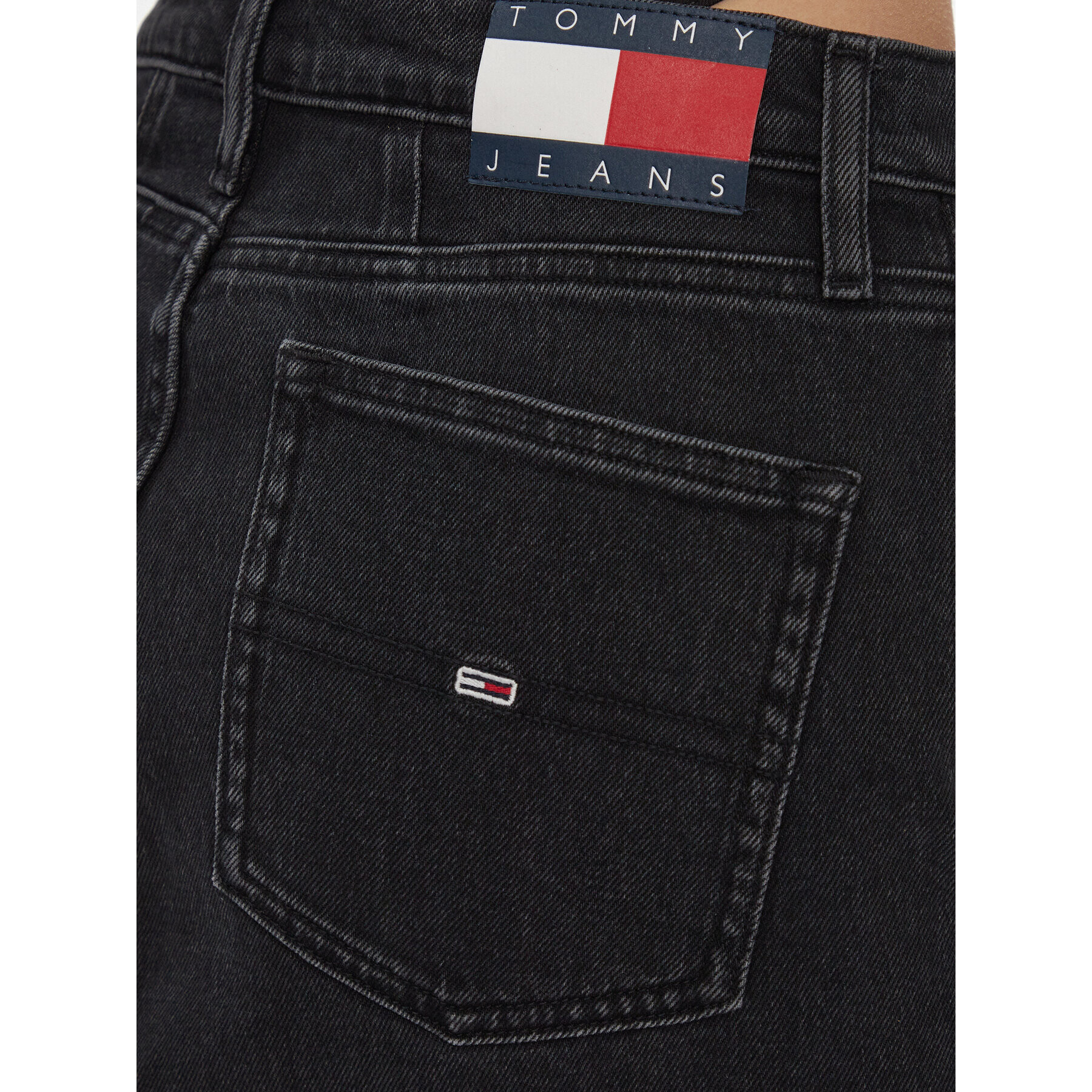 Tommy Jeans Дънкова пола Mom Uh Skirt Cg4181 DW0DW17286 Черен Slim Fit - Pepit.bg