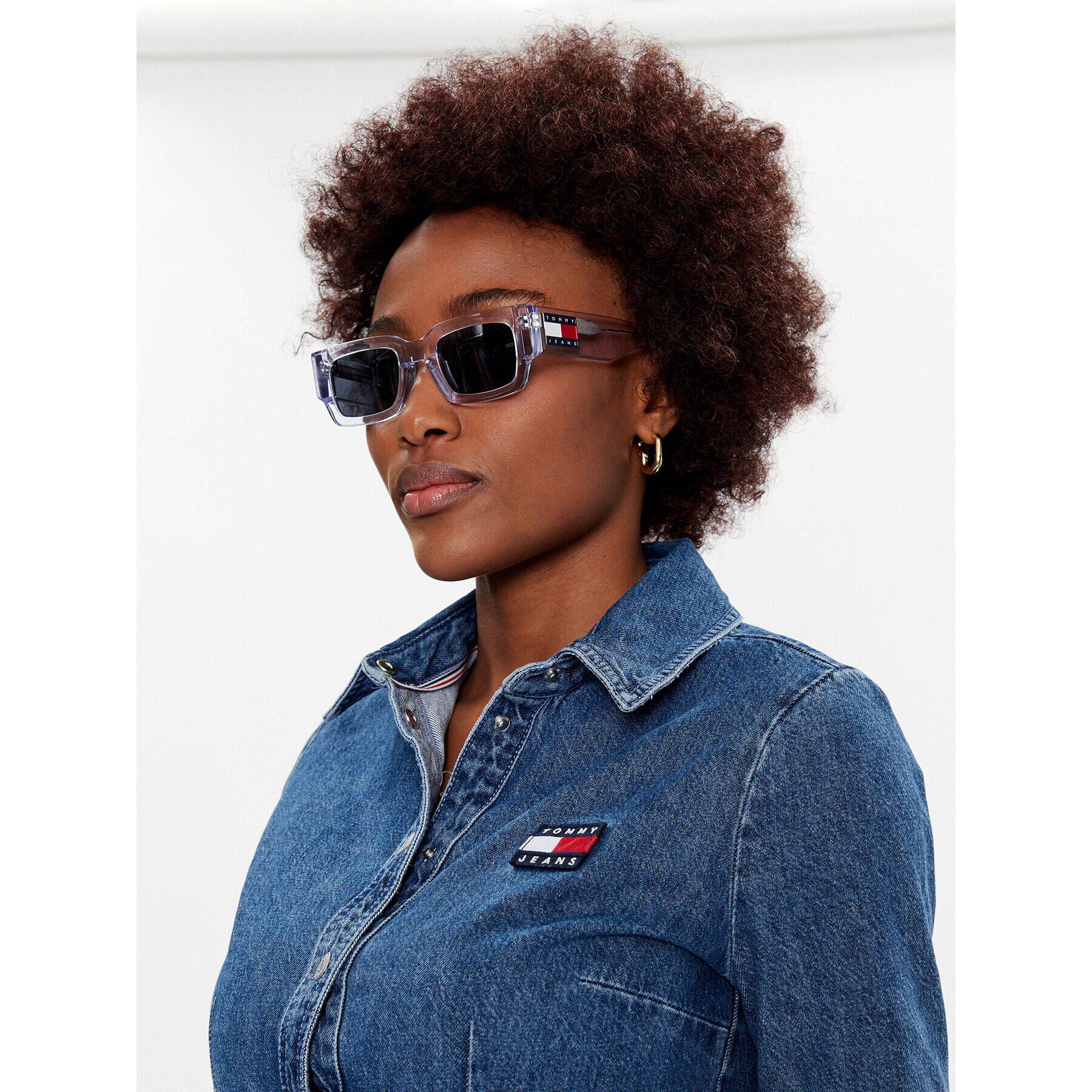 Tommy Jeans Дънкова рокля Cut Out Fitted DW0DW15013 Син Regular Fit - Pepit.bg