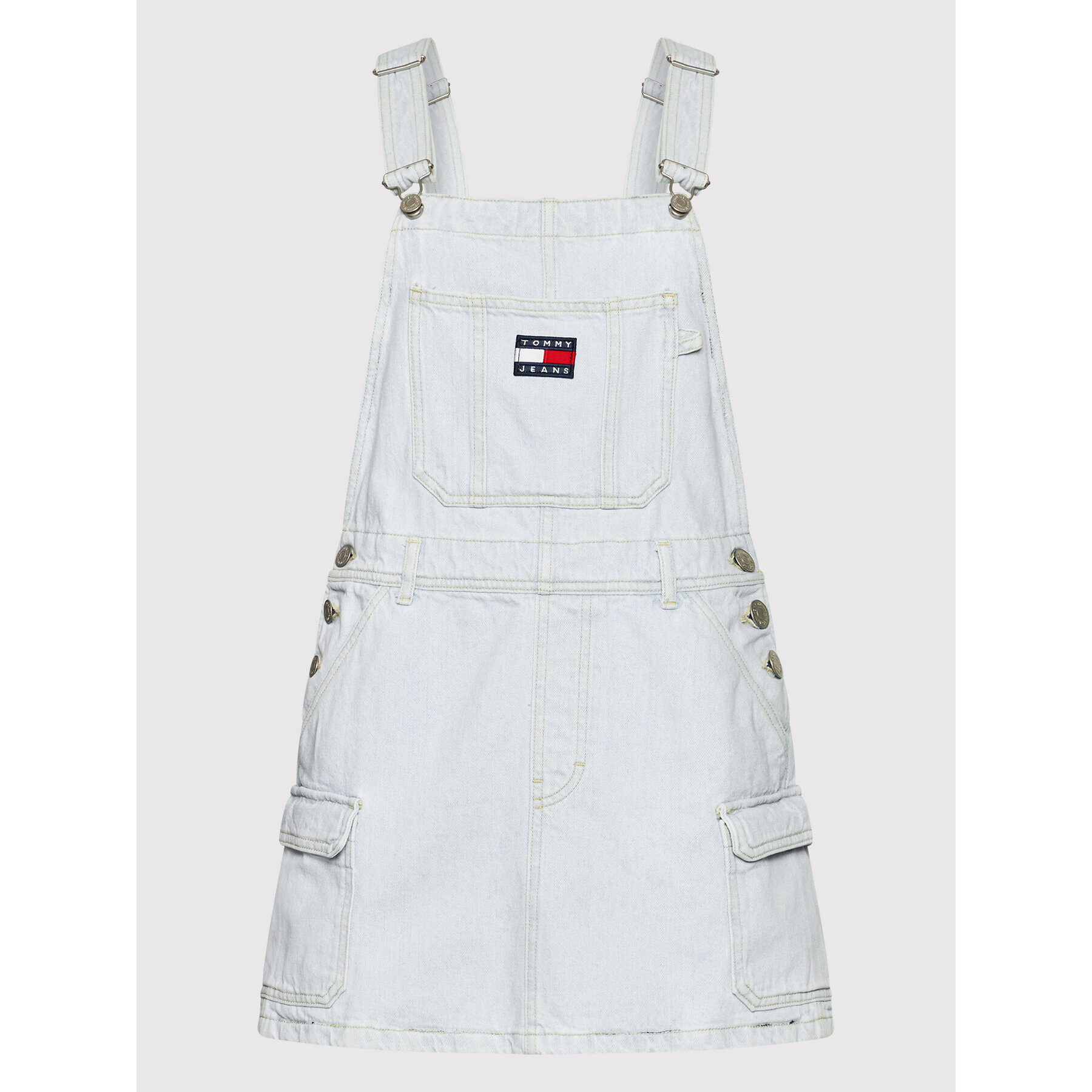 Tommy Jeans Дънкова рокля DW0DW12423 Син Regular Fit - Pepit.bg