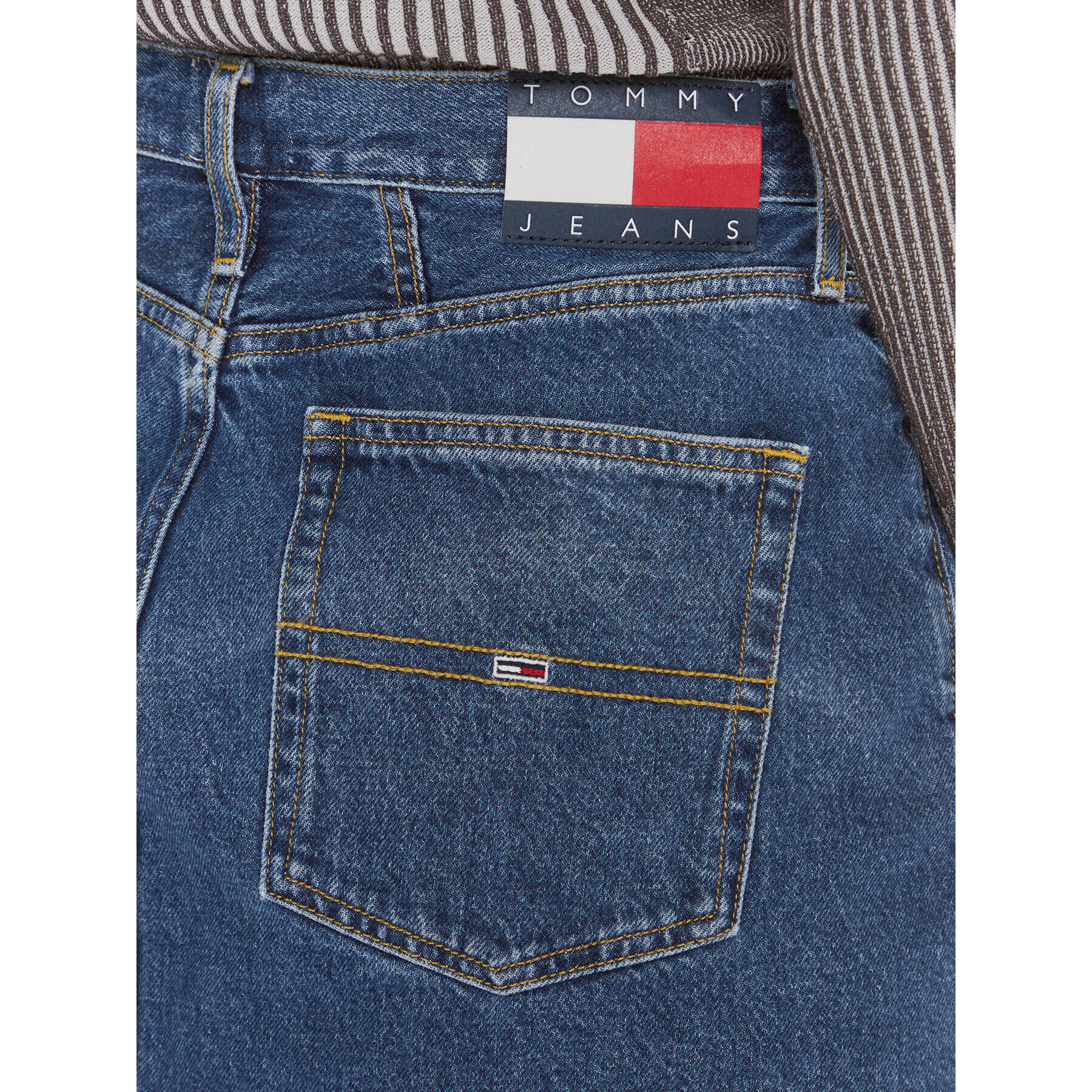 Tommy Jeans Дънкова рокля DW0DW17285 Син Slim Fit - Pepit.bg