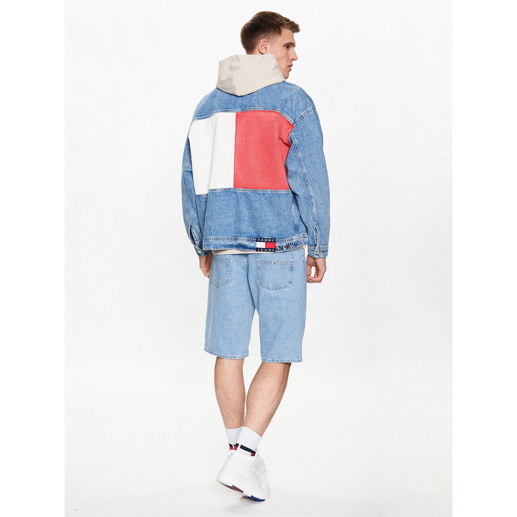 Tommy Jeans Дънкови шорти Aiden DM0DM16156 Син Baggy Fit - Pepit.bg