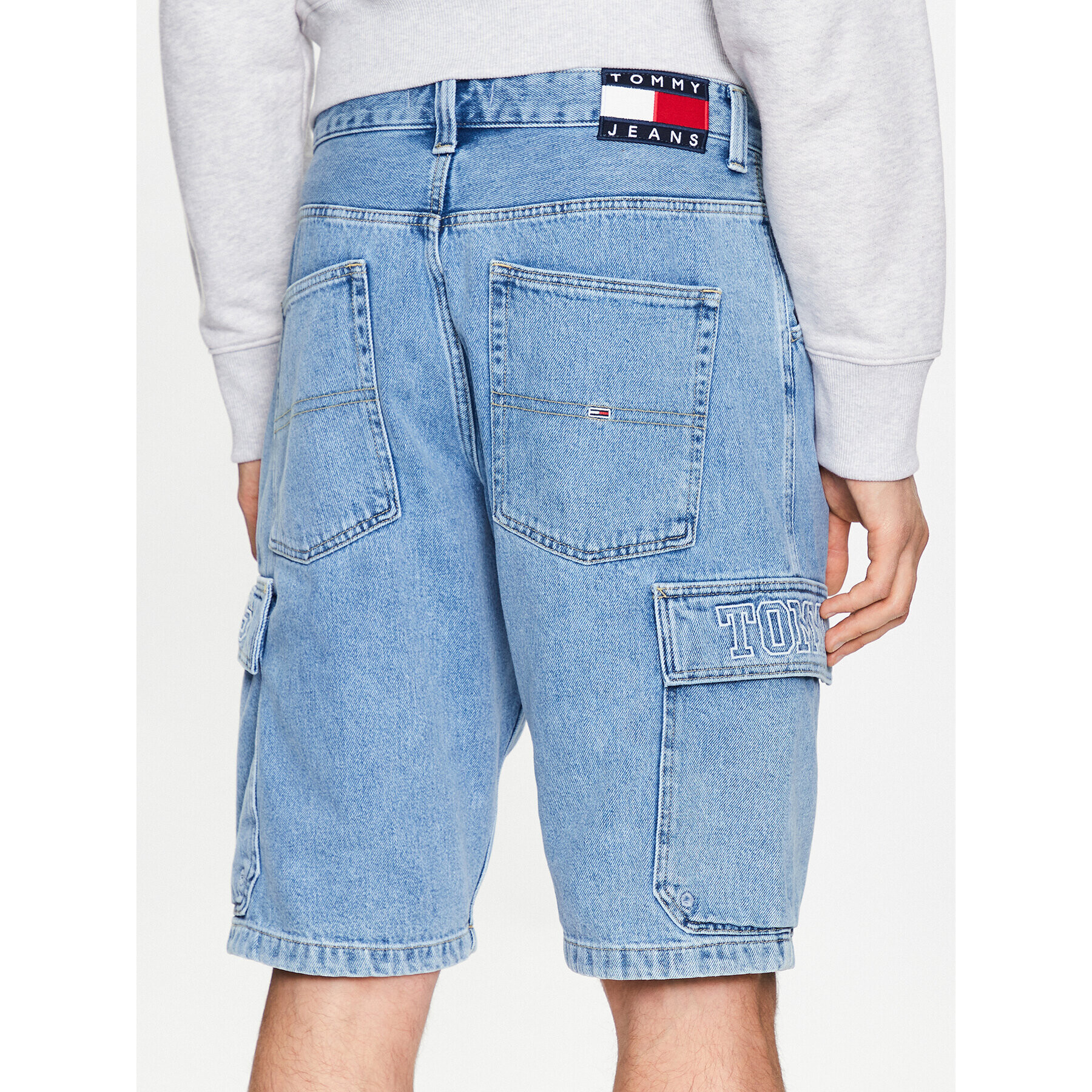 Tommy Jeans Дънкови шорти Aiden DM0DM16411 Син Relaxed Fit - Pepit.bg