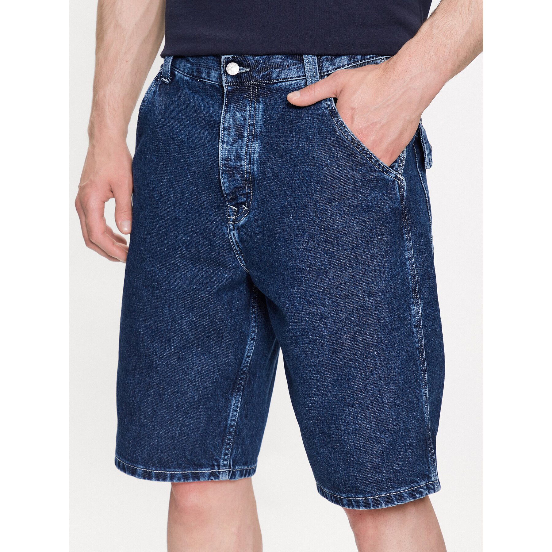 Tommy Jeans Дънкови шорти Aiden DM0DM16752 Син Relaxed Fit - Pepit.bg